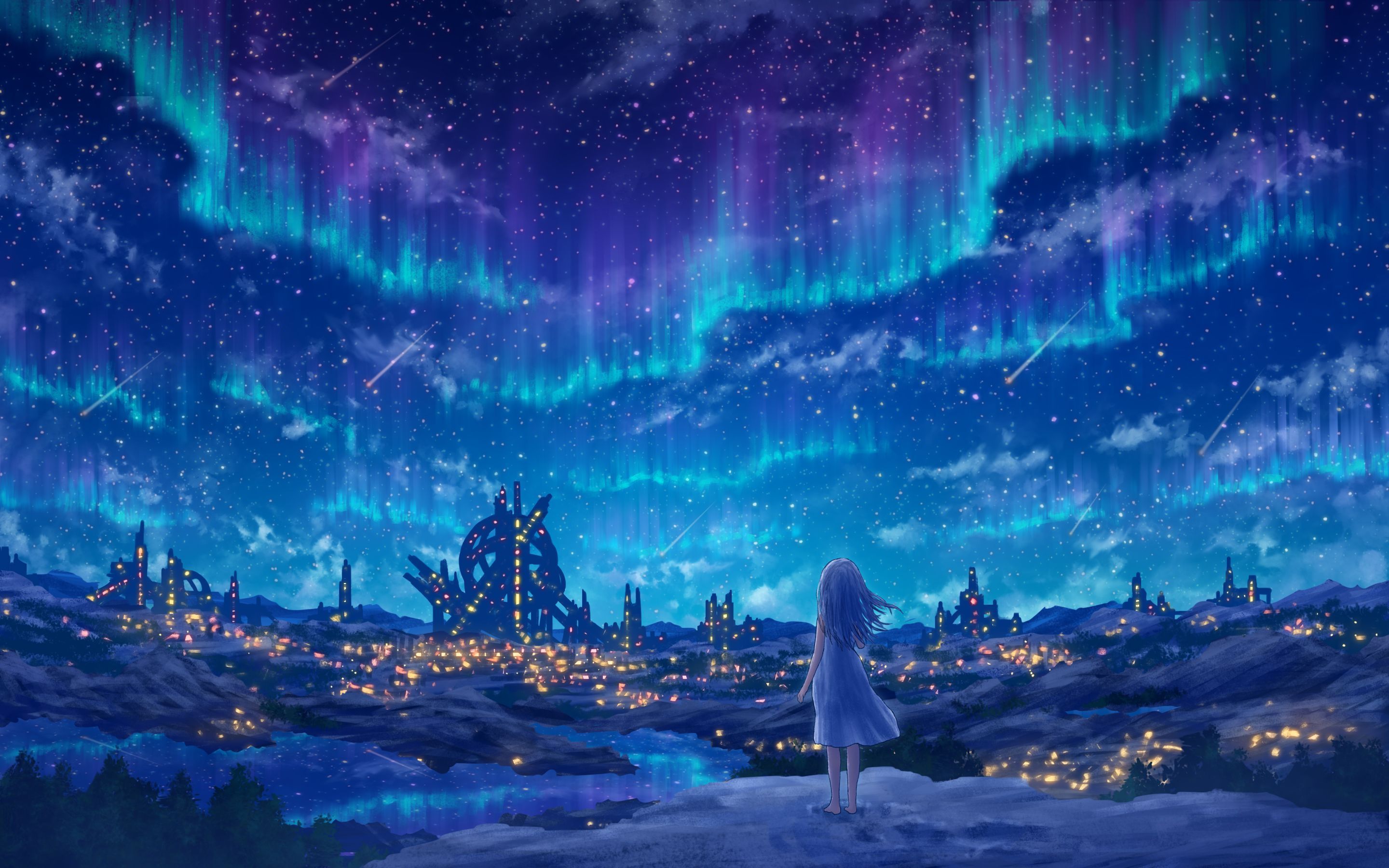 2880x1800 Anime Girl HD Wallpaper by 伊藤あう