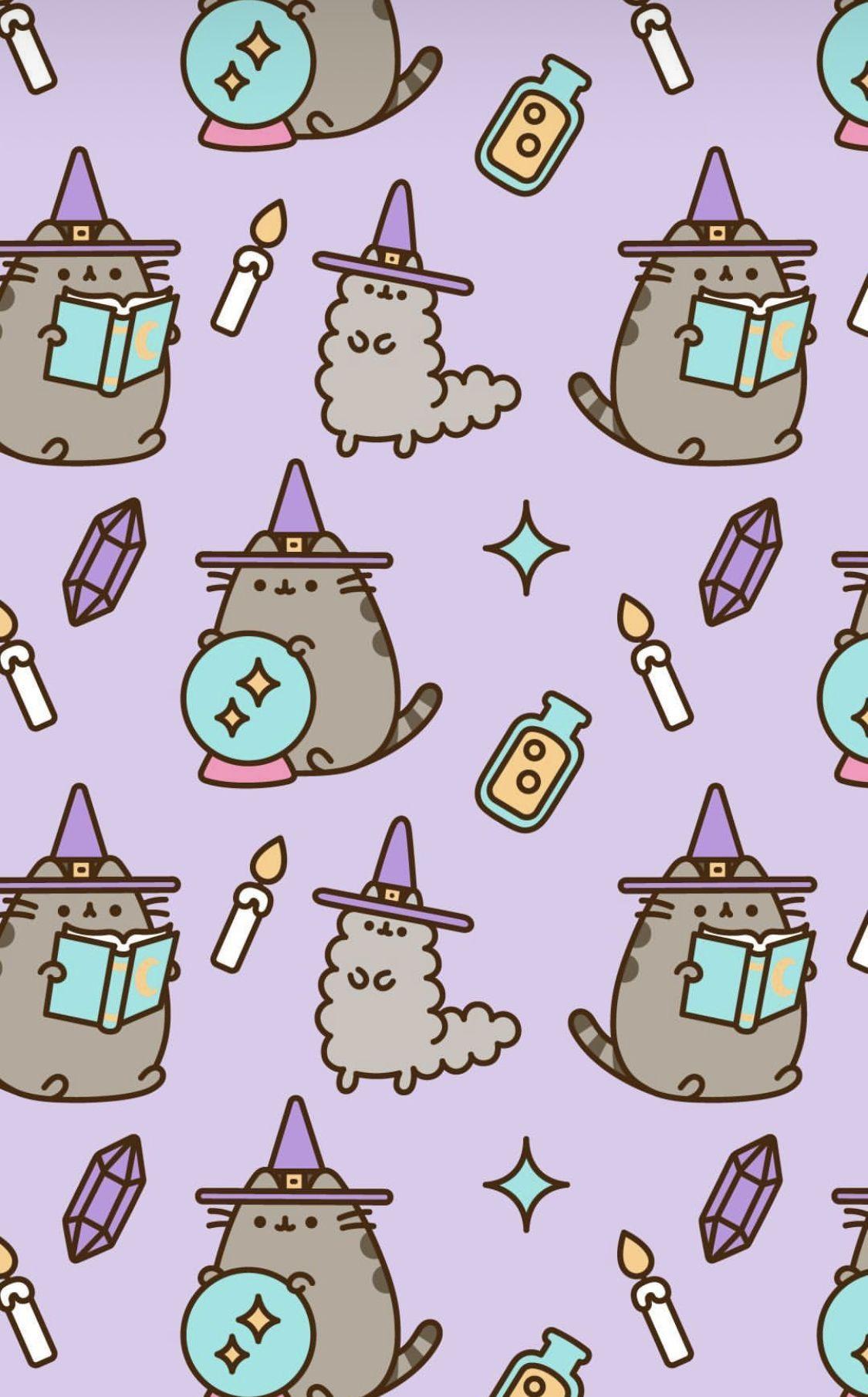 Cute Halloween Pusheen Wallpapers - Top Free Cute Halloween Pusheen Backgrounds - WallpaperAccess