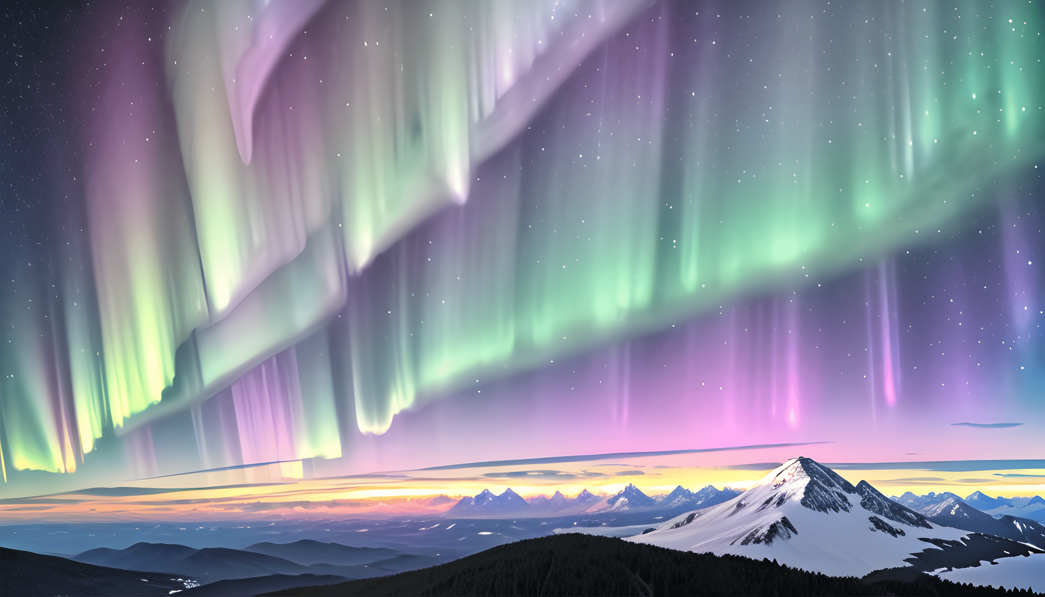 3584x2048 Aurora Borealis