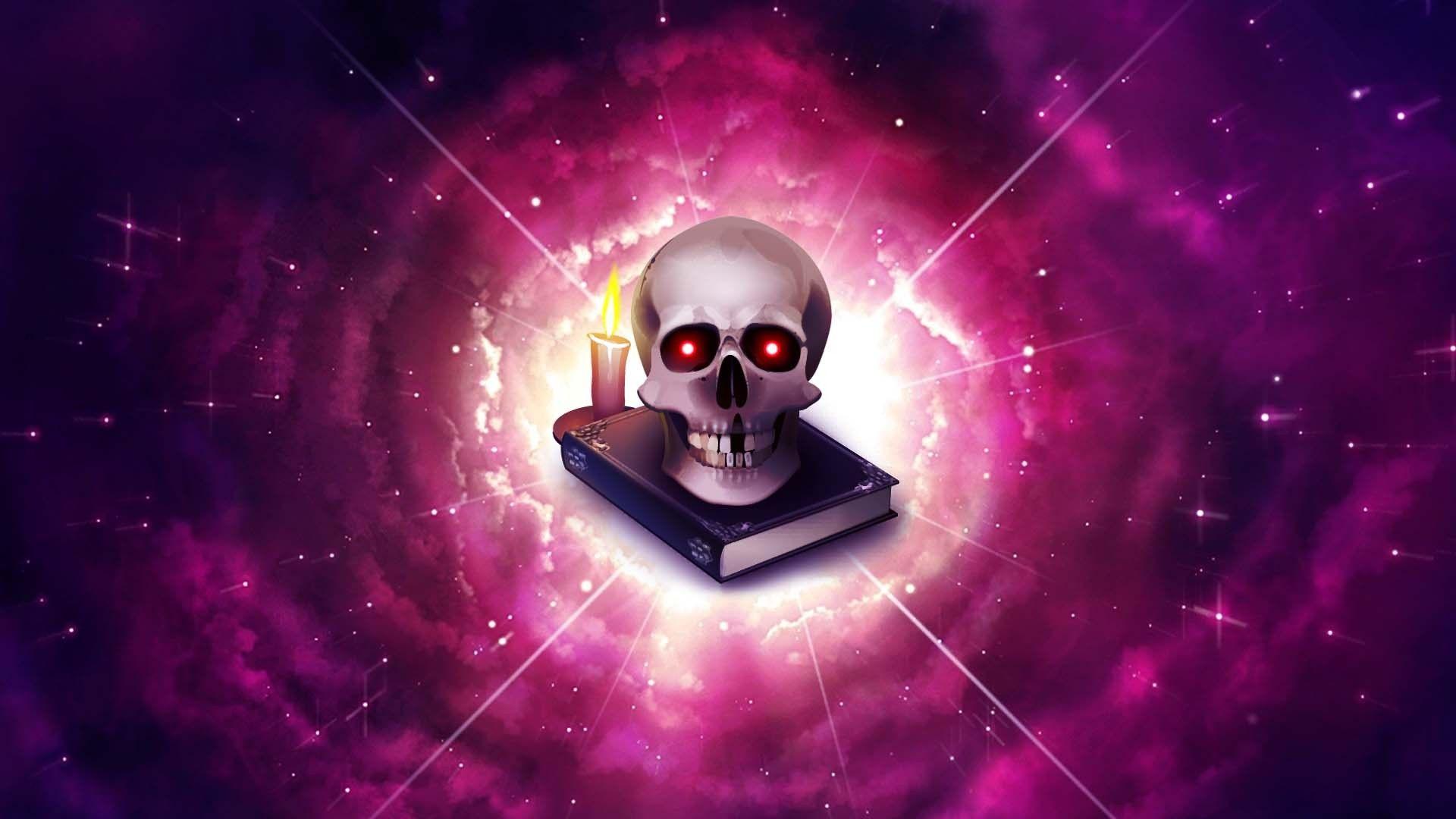 1920x1080 Halloween Skull Background Wallpaper 34758