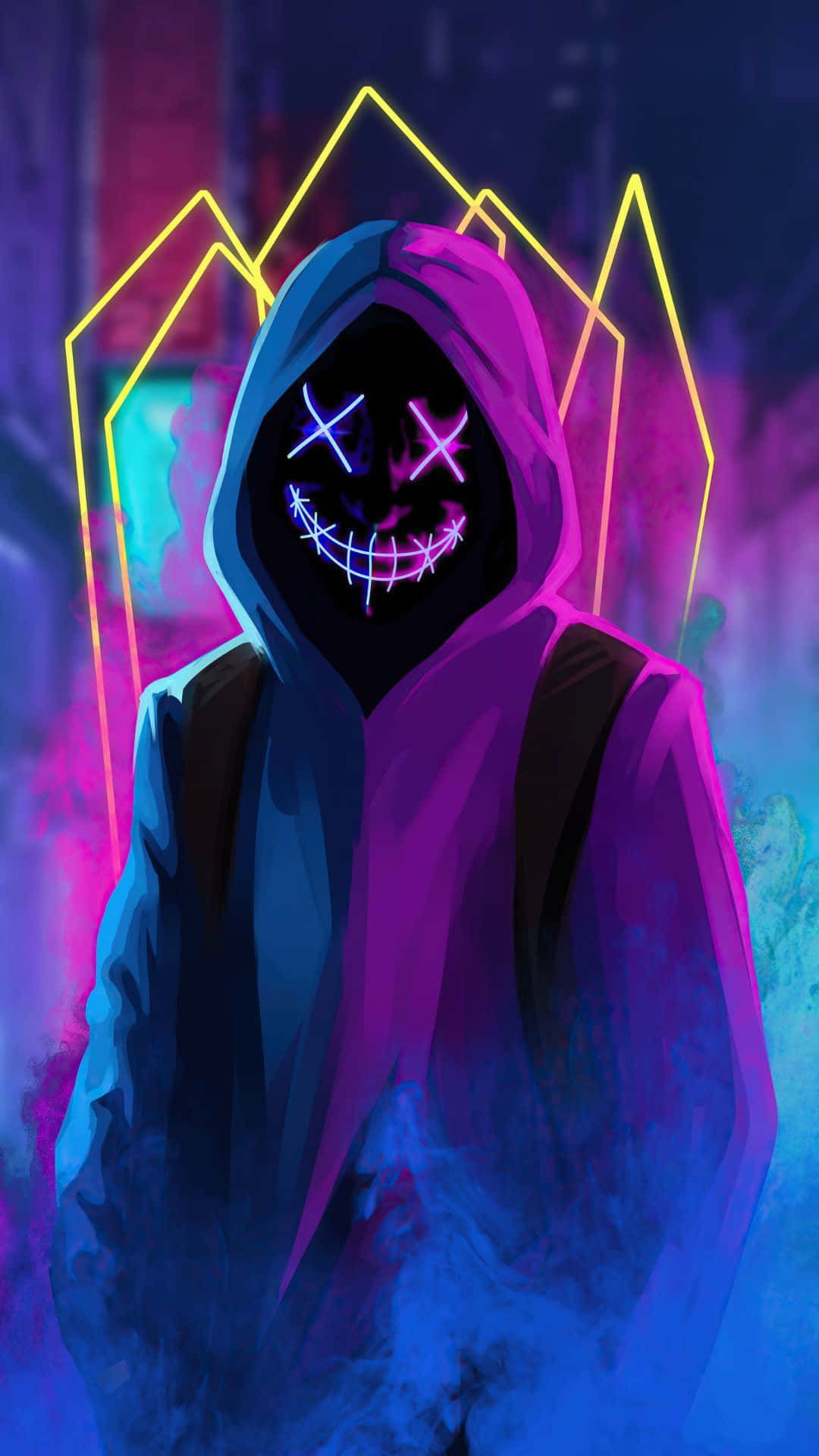 1080x1920 Boy Mask Creepy Smile. Wallpaper
