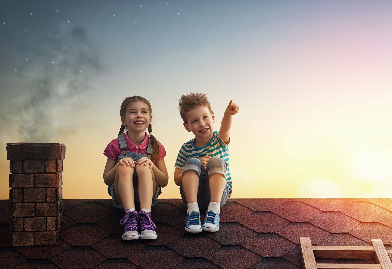 1280x880 Wallpaper Little girls Boys Smile