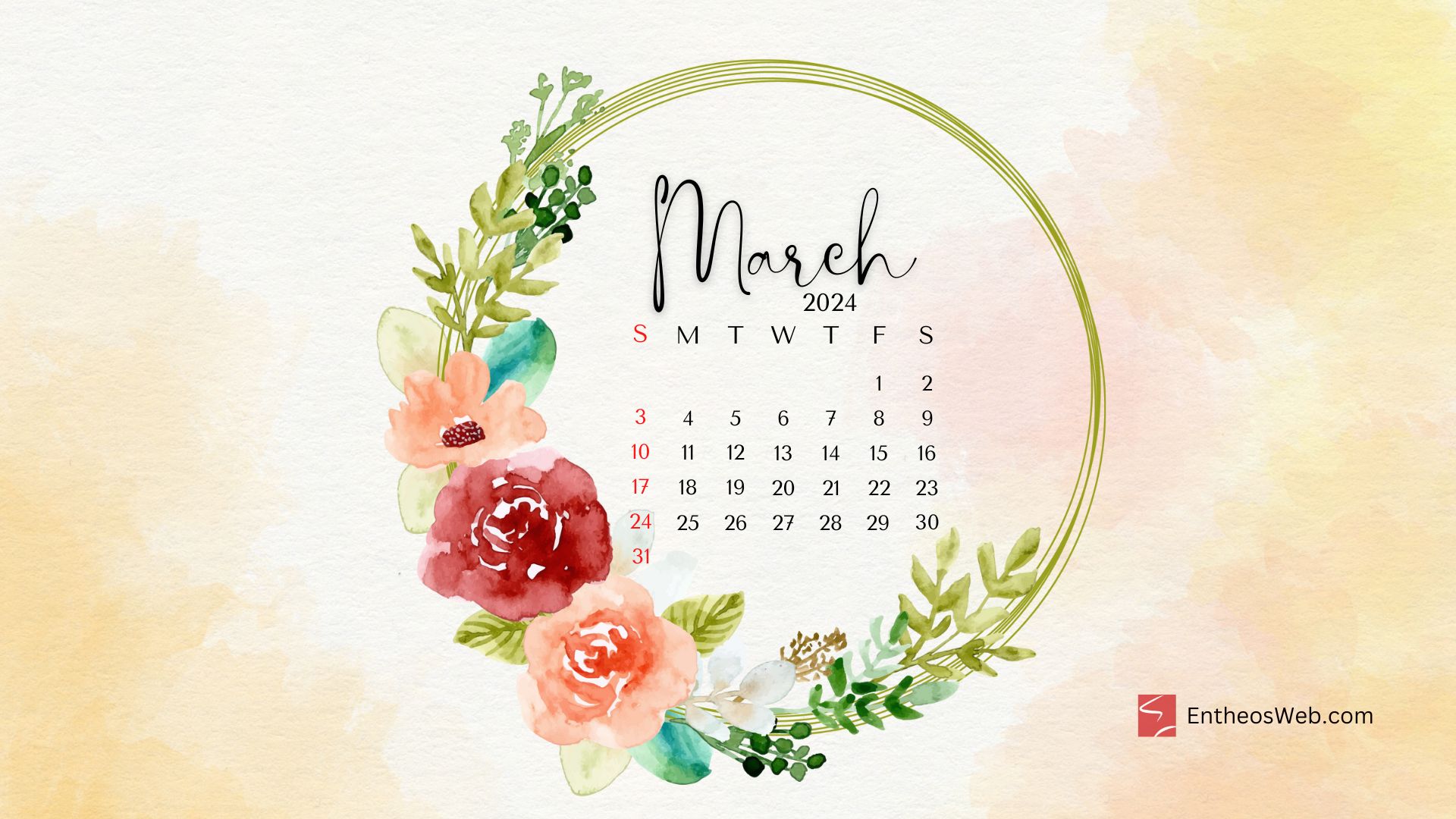 March 2024 Calendar Wallpapers - Top Free March 2024 Calendar ...