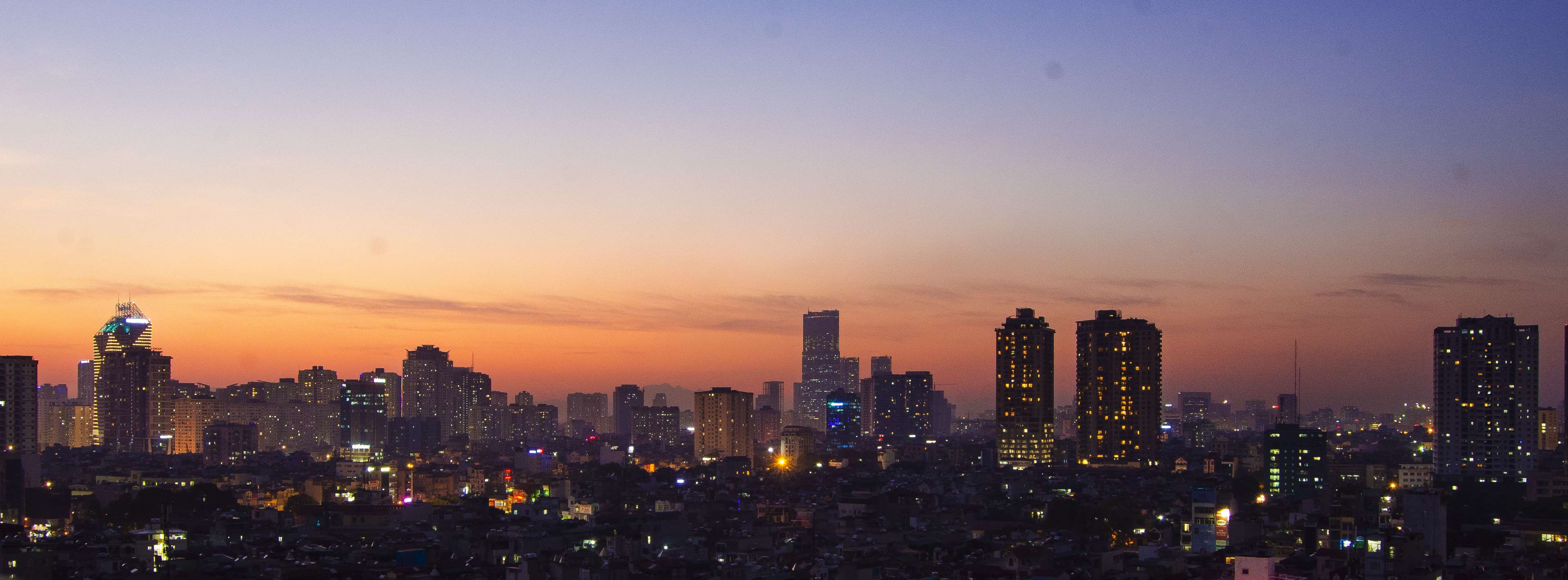 3840x1421 city, cityscape, construction