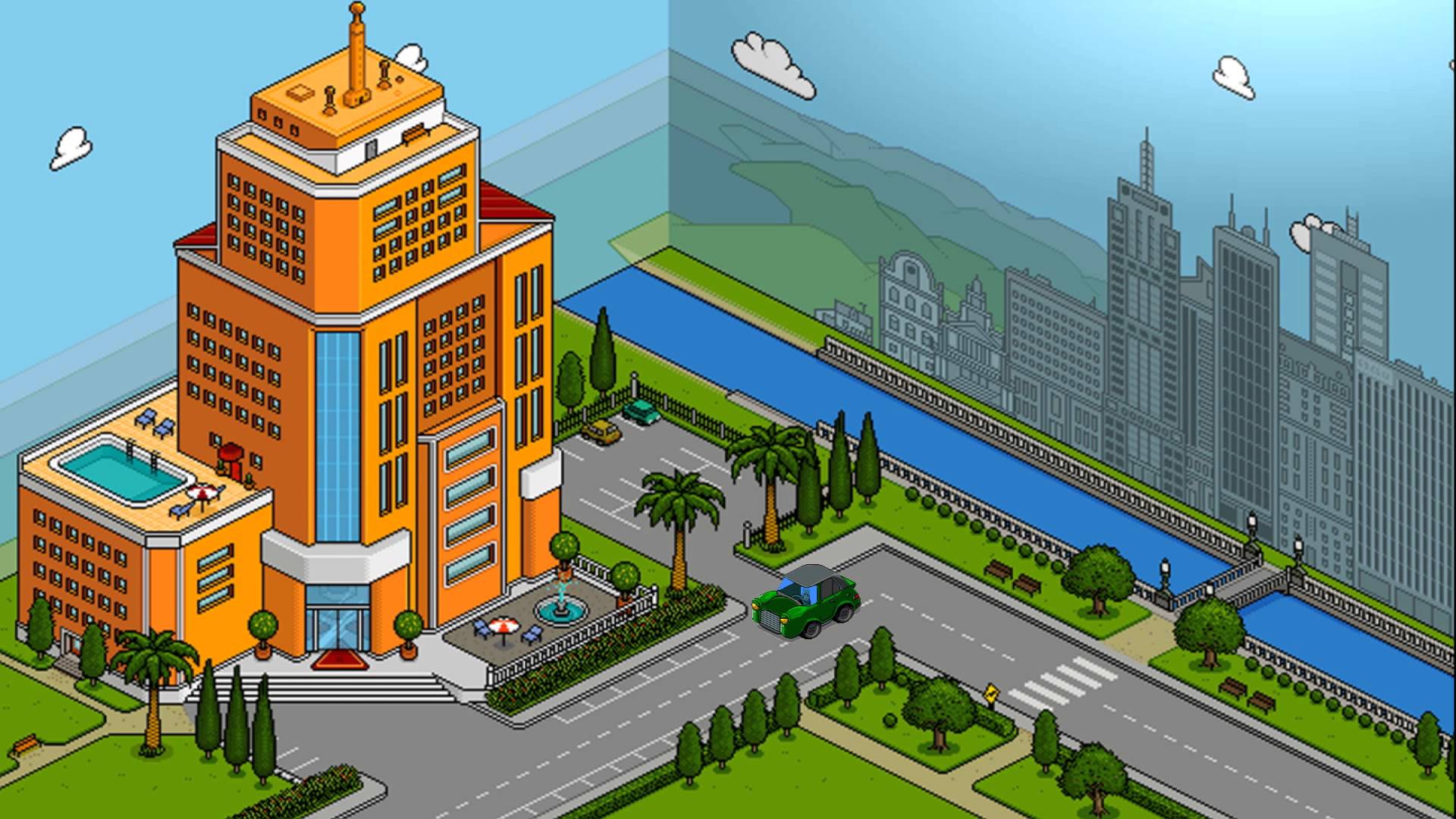 1920x1080 Habbo Hotel Exterior