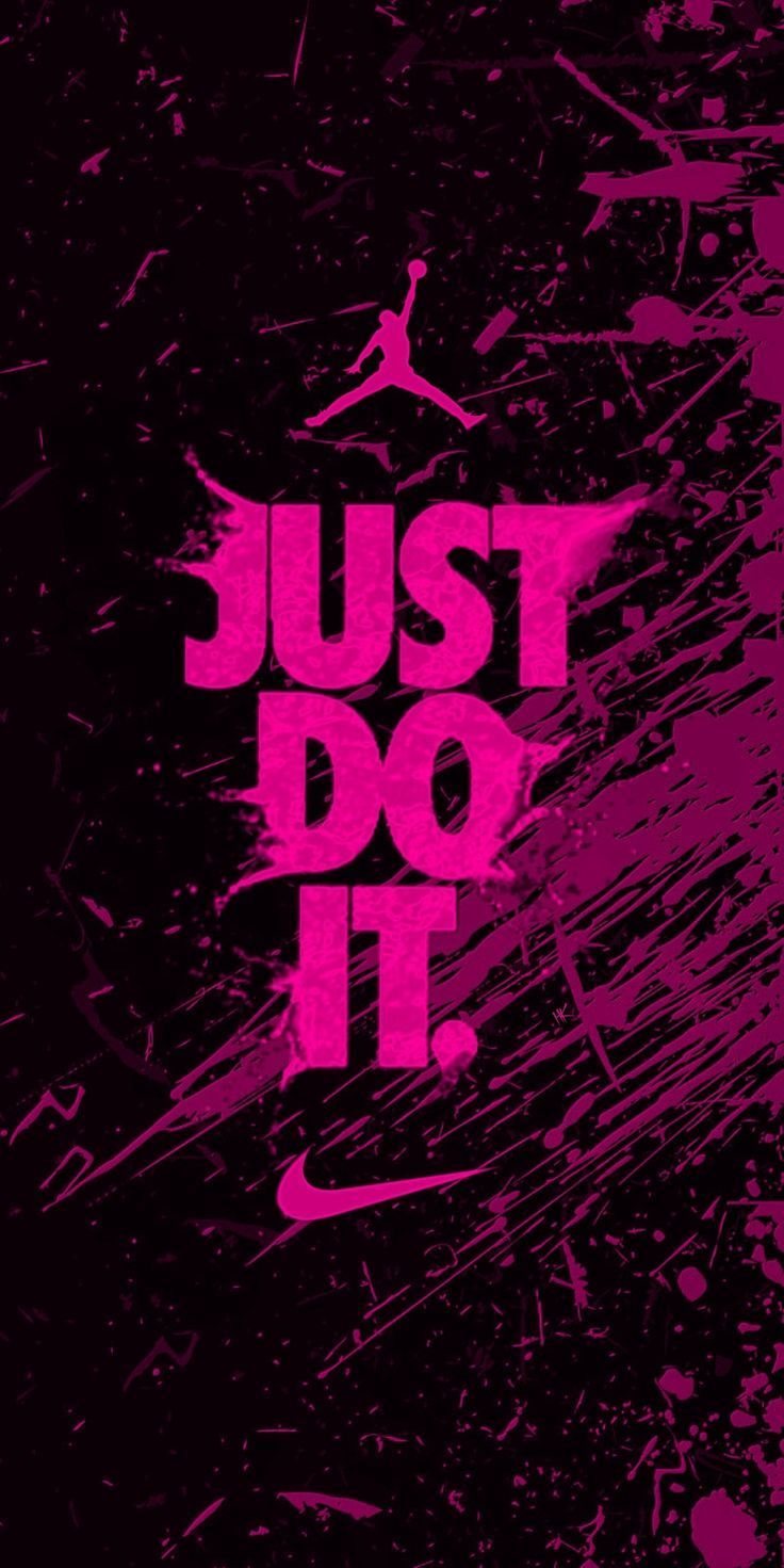 736x1471 Nike Just Do It Pink Logo Wallpaper