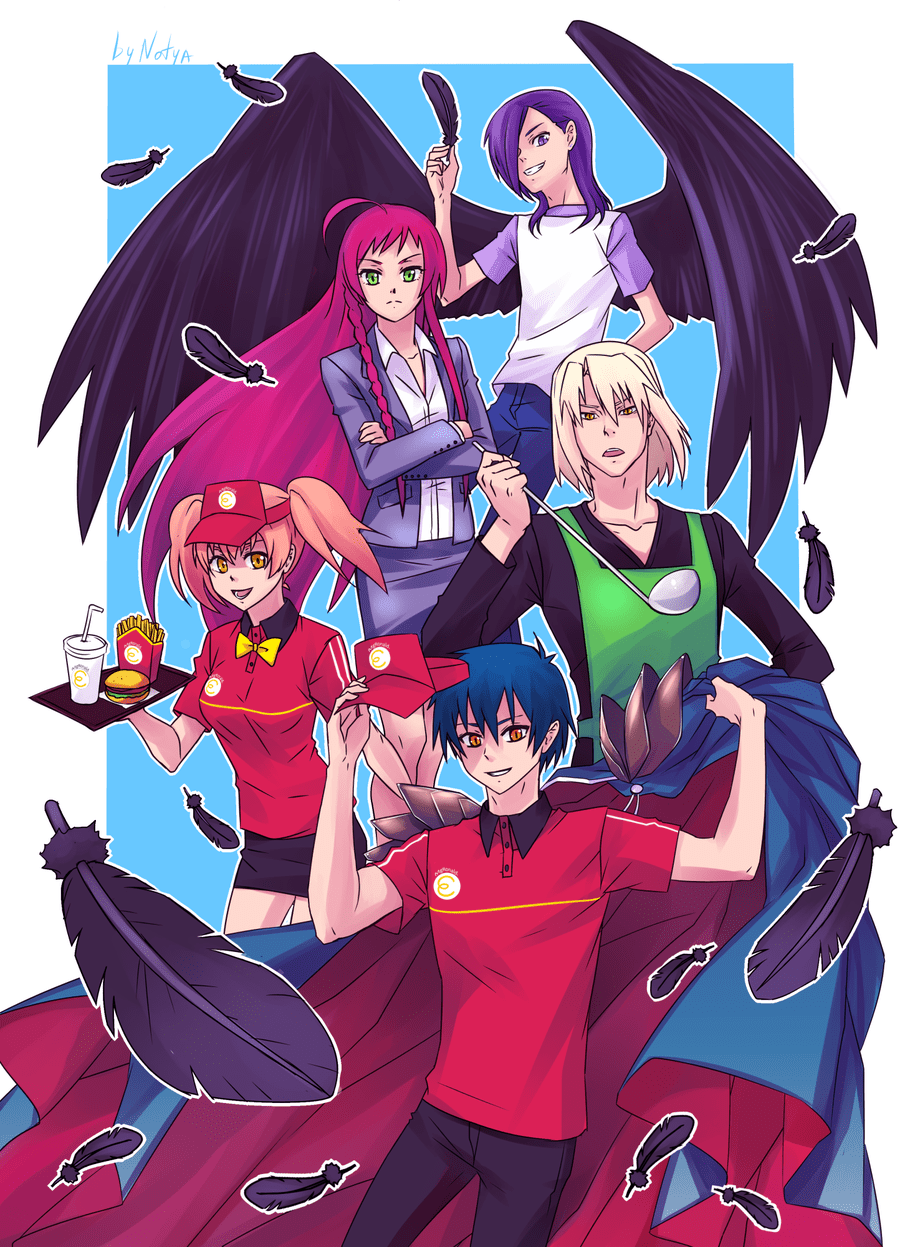 The Devil Is A Part Timer Poster The Devil Is a Part-Timer! Wallpapers - Top Free The Devil Is a Part