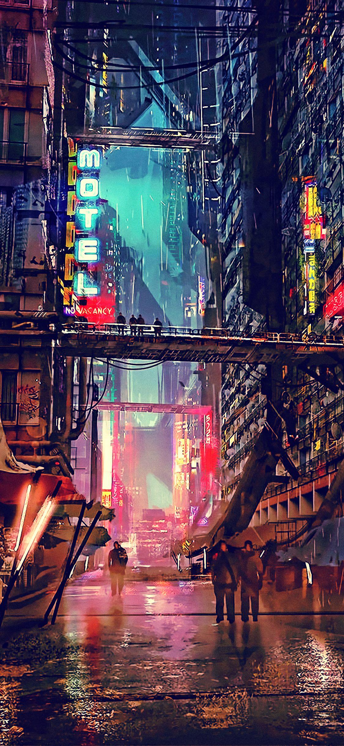 50 Best iPhone X Wallpapers  Backgrounds  Cyberpunk city Cyberpunk  aesthetic Neon noir