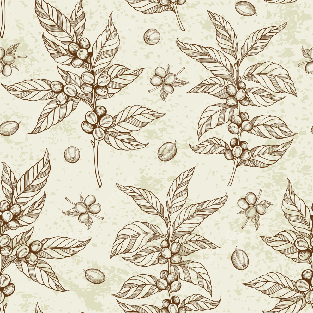1200x1200 Vintage Hand Drawn Seamless Pattern