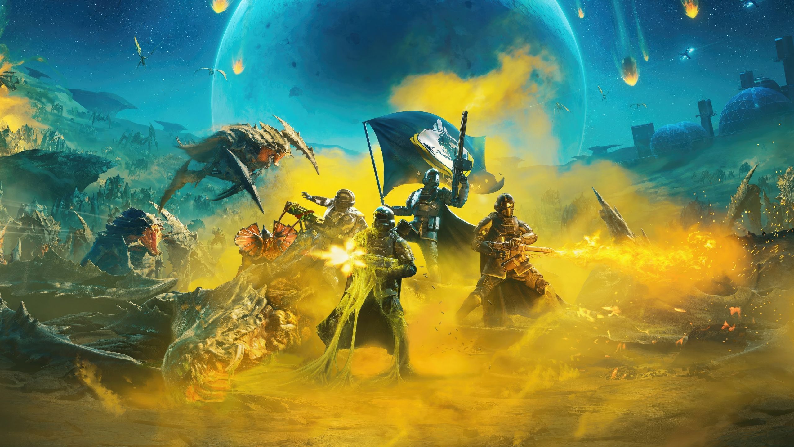 2560x1440 wallpaper 2560x1440 helldivers 2