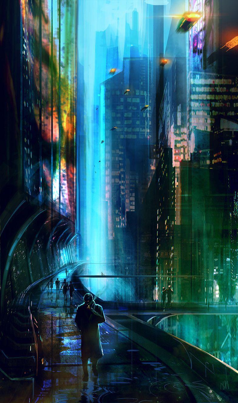 784x1328 Cyberpunk Phone Wallpaper