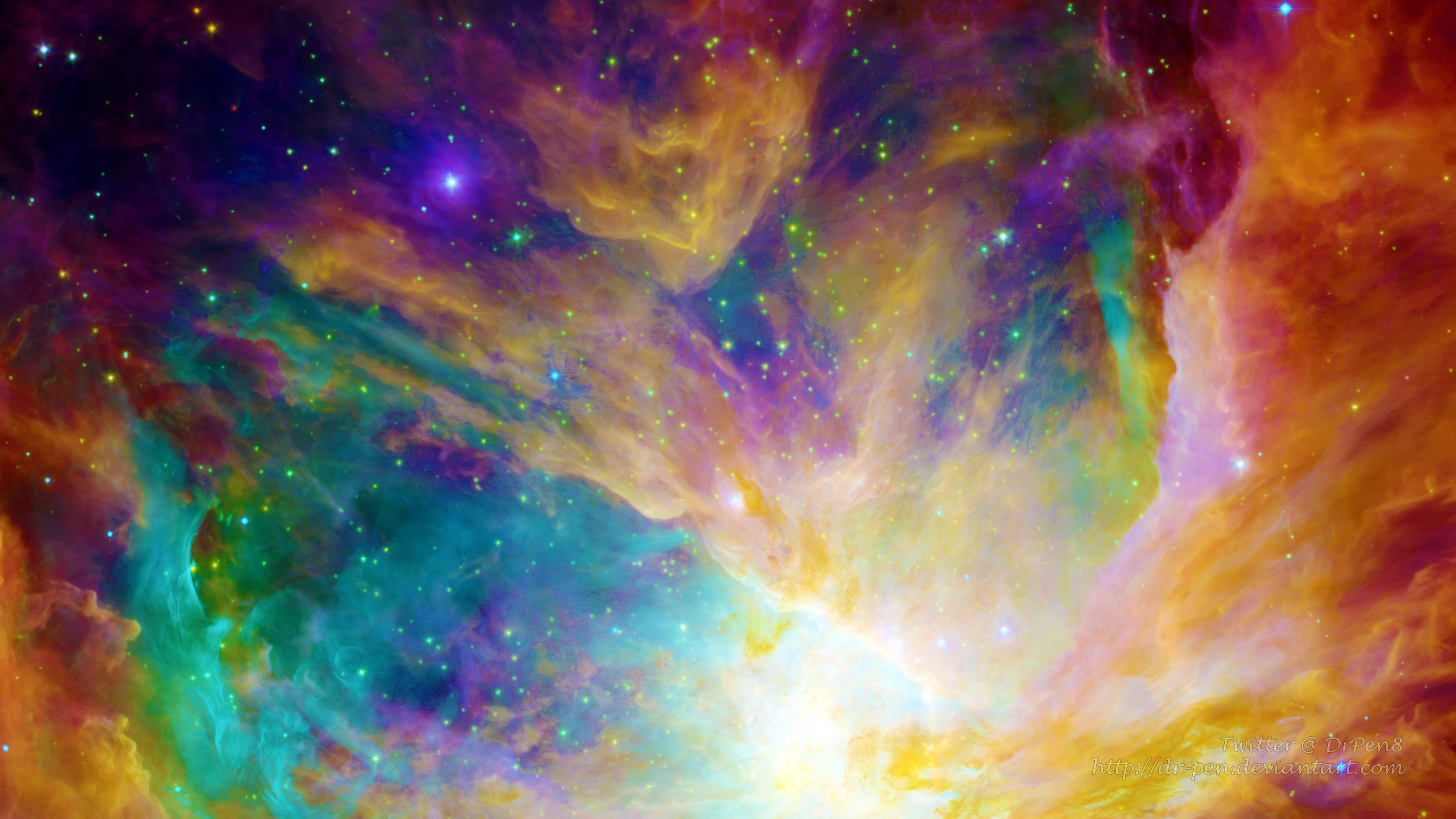 Rainbow Nebula Wallpapers Top Free Rainbow Nebula Backgrounds