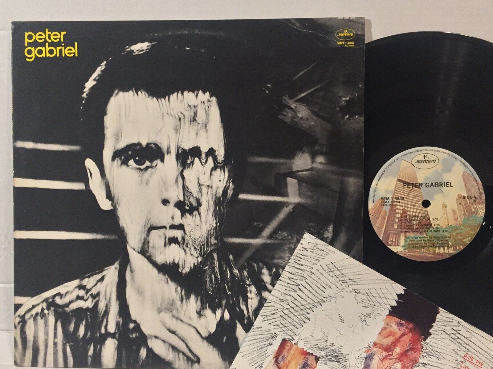 1600x1200 Peter Gabriel Melt VG+ ORIG with INSERT