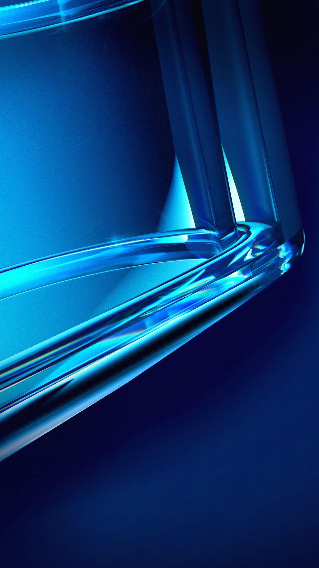 1080x1920 Blue Crystal Wallpaper