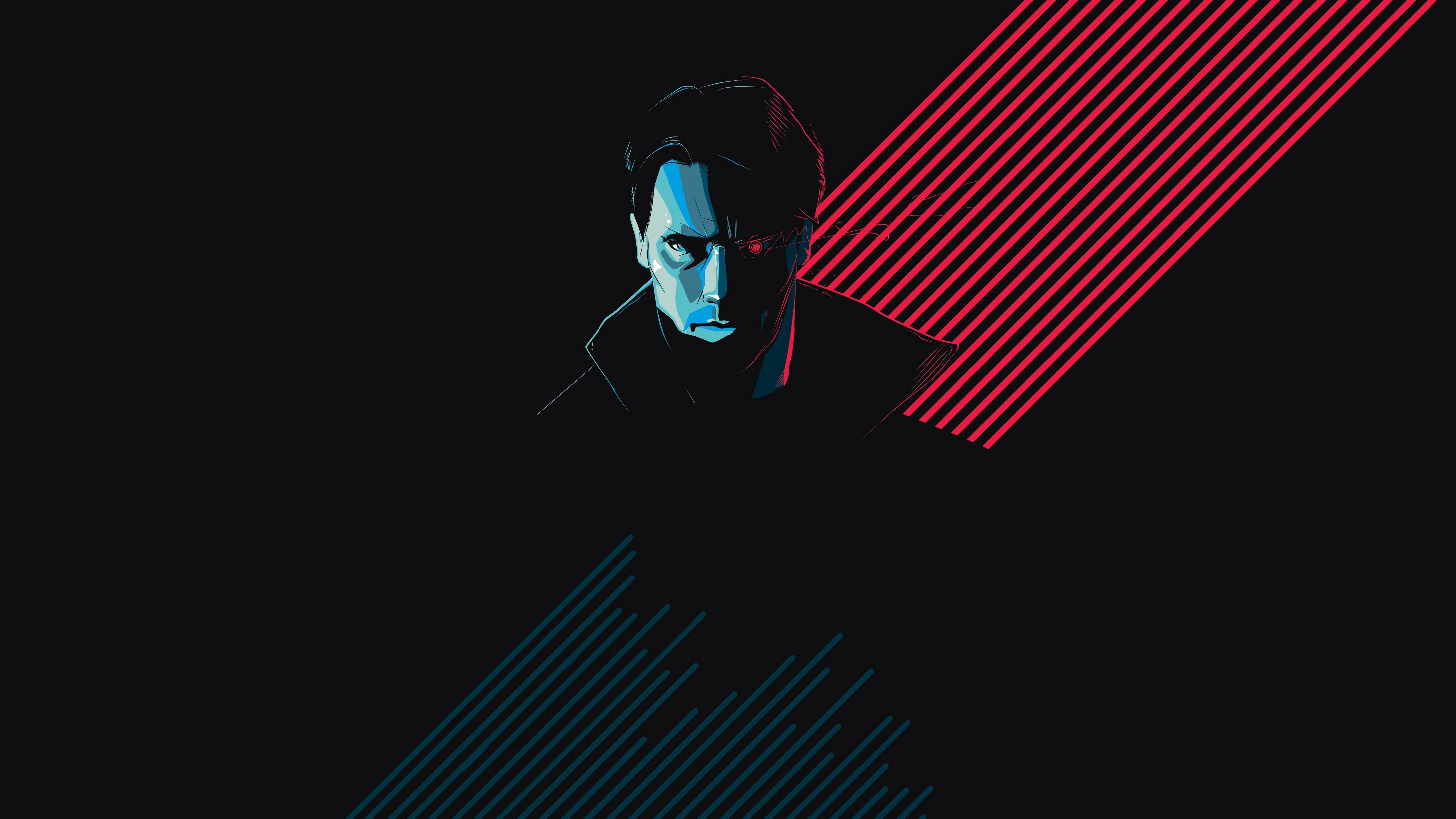 7680x4320 Minimalist Terminator Sci Fi 4K