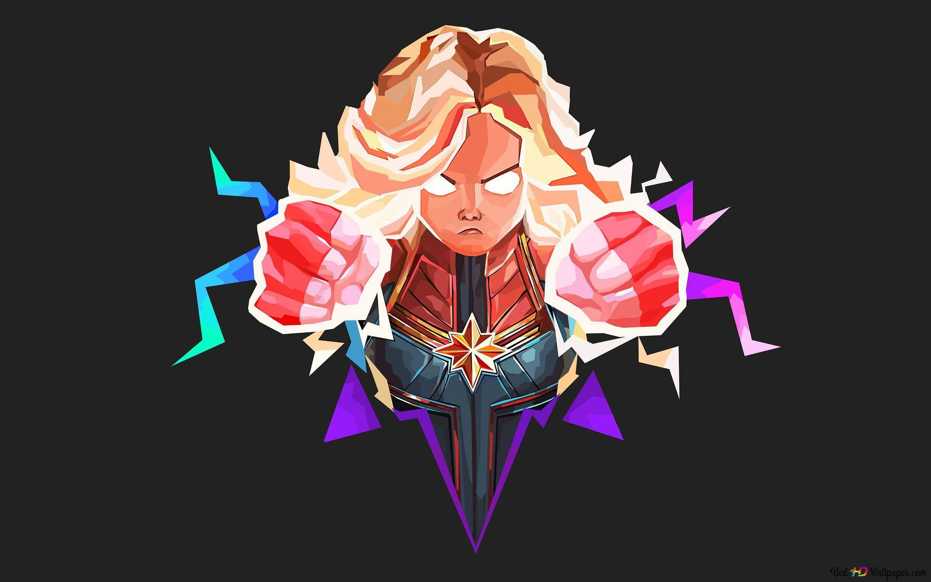 Captain Marvel Minimalist Wallpapers - Top Free Captain Marvel