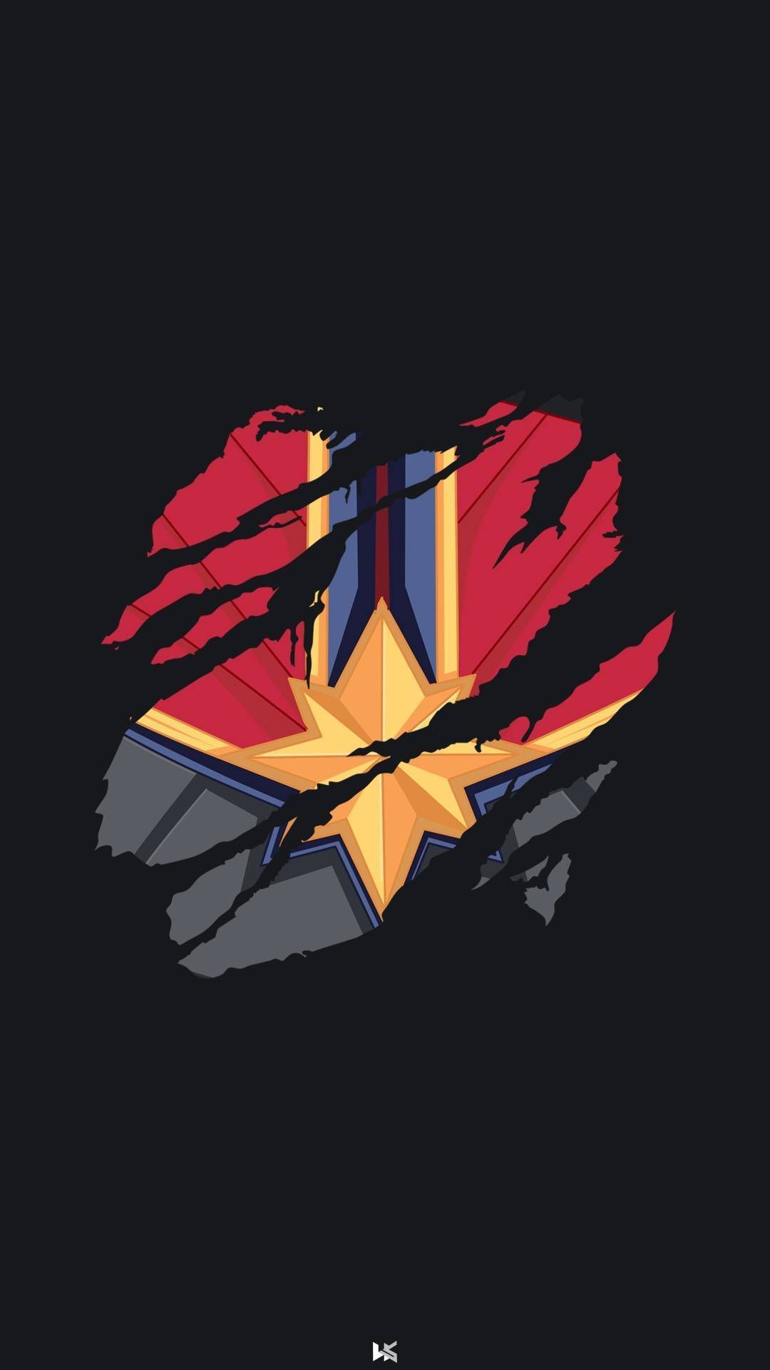 Captain Marvel Minimalist Wallpapers - Top Free Captain Marvel