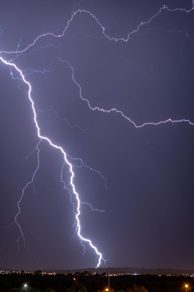 736x1104 Storm wallpaper, Lightning
