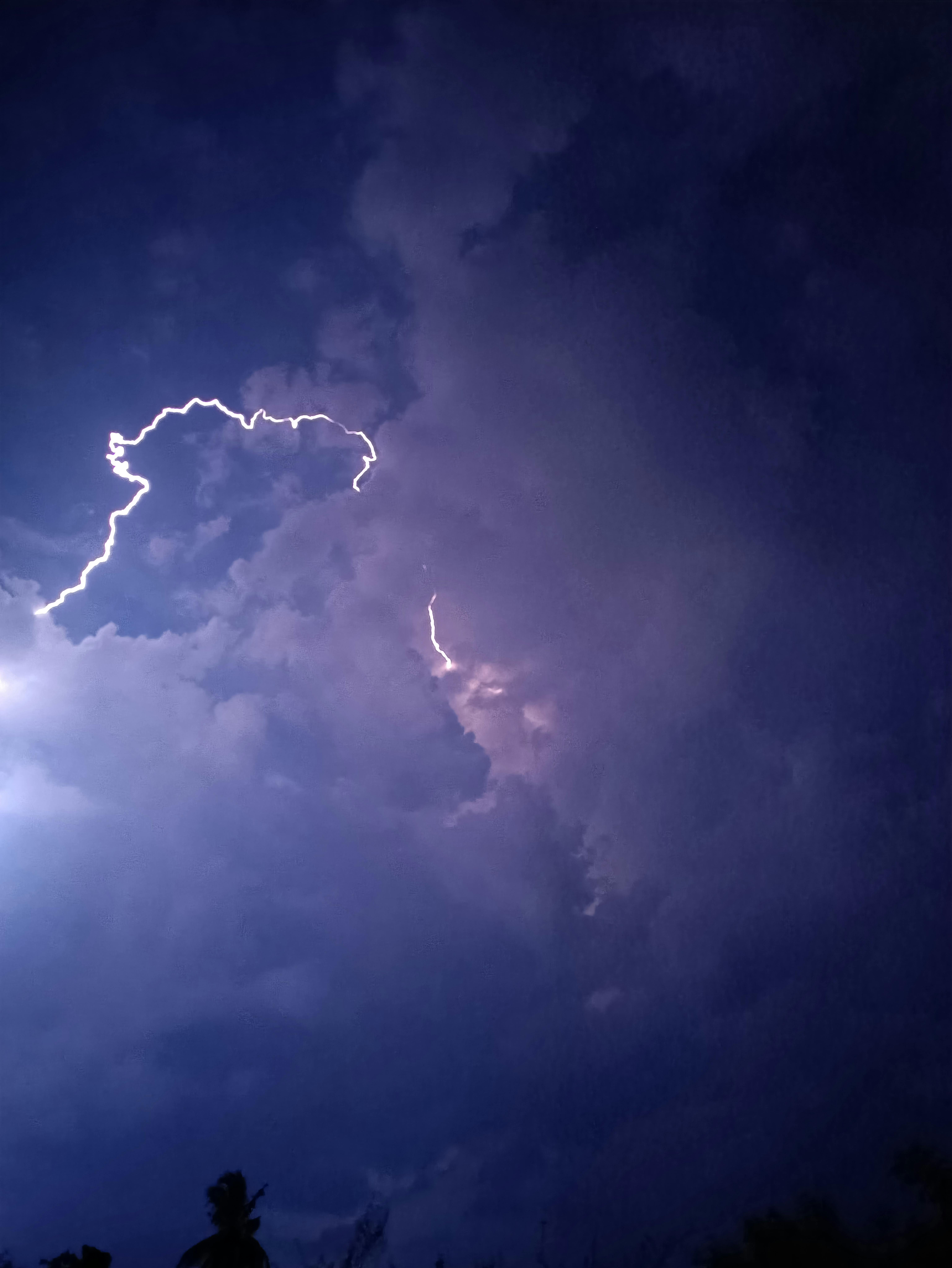 6151x8192 Lightning in the Sky · Free