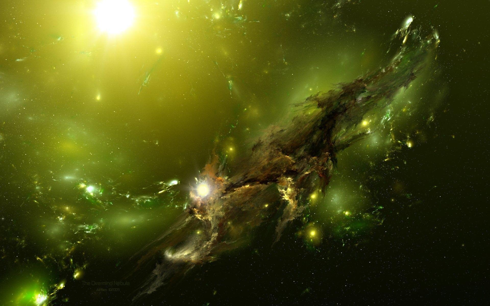 Green Nebula Wallpapers - Top Free Green Nebula Backgrounds