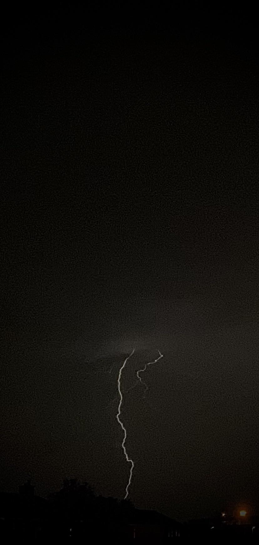 828x1738 Lightning Strike Taken By My IPhone