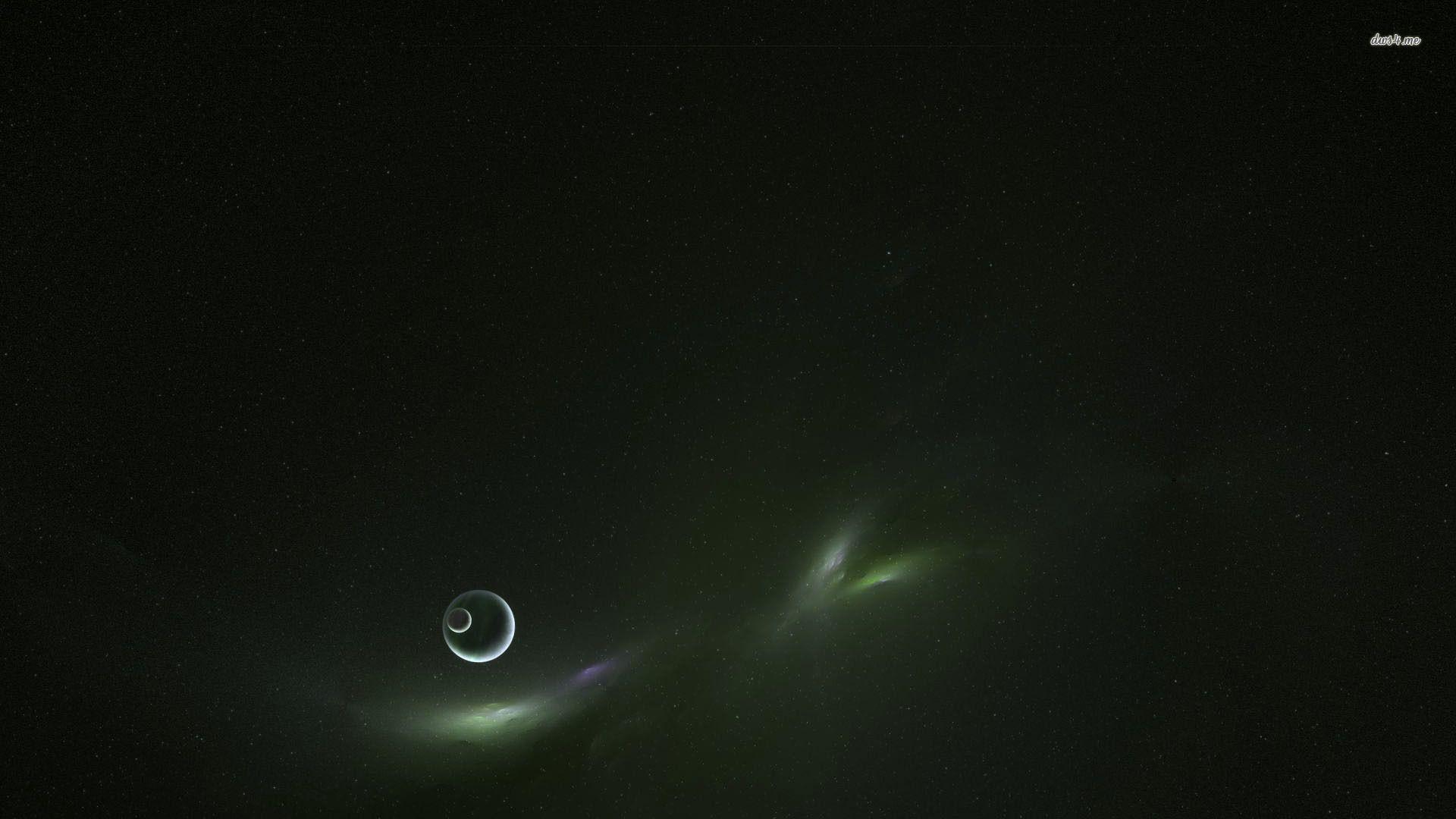 1920x1080 Green nebula wallpaper wallpaper