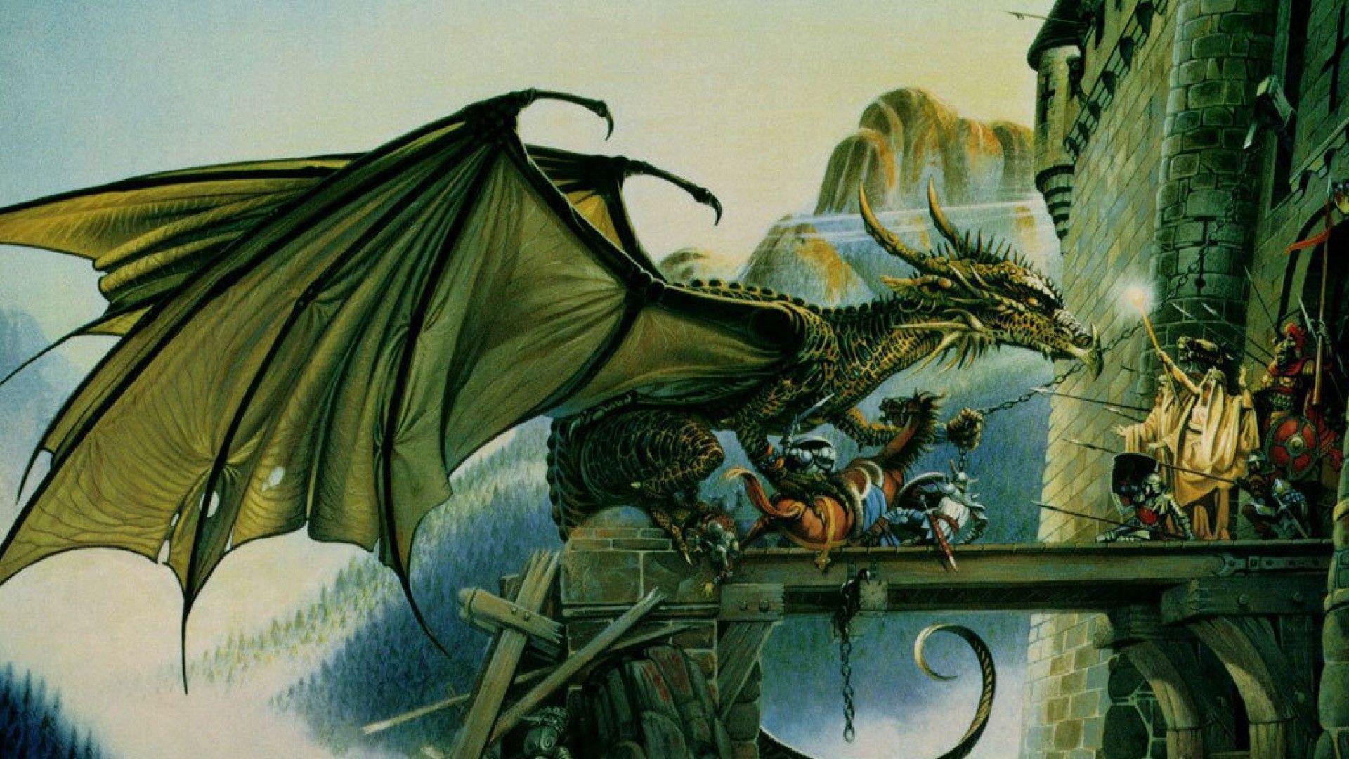 1920x1080 Green Dragon Wallpaper
