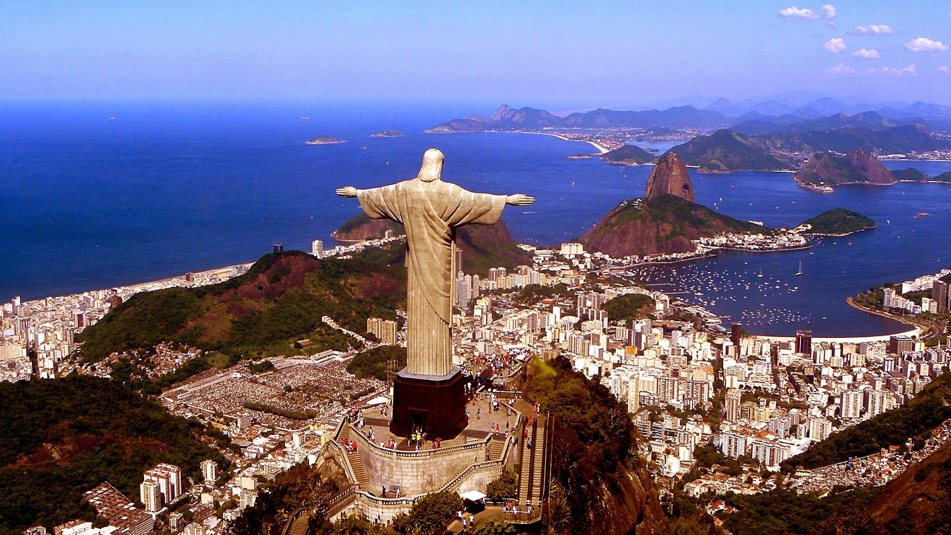 3840x2160 Christ The Redeemer Statue In Rio De Janeiro Wallpaper. Wallpaper