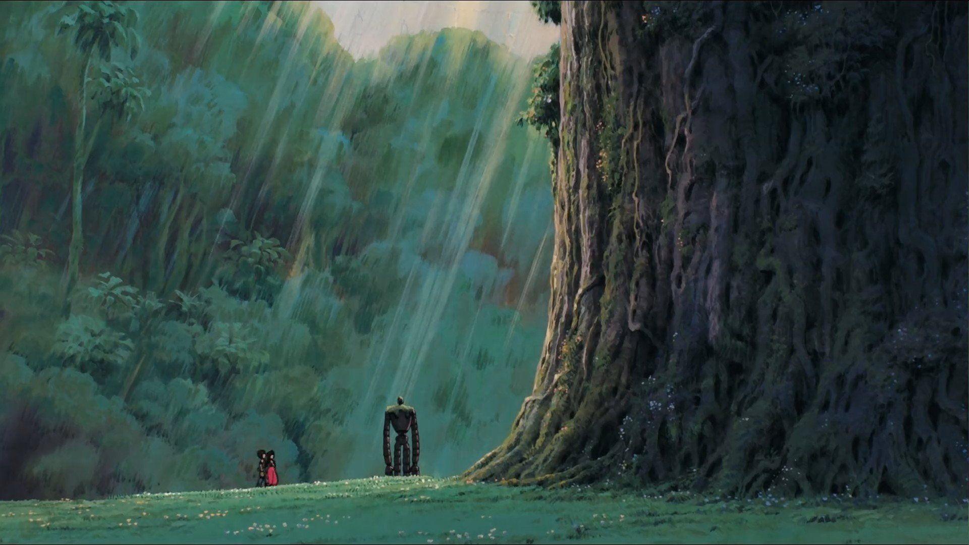 1920x1080 Studio Ghibli Castle In The Sky Robots 104995