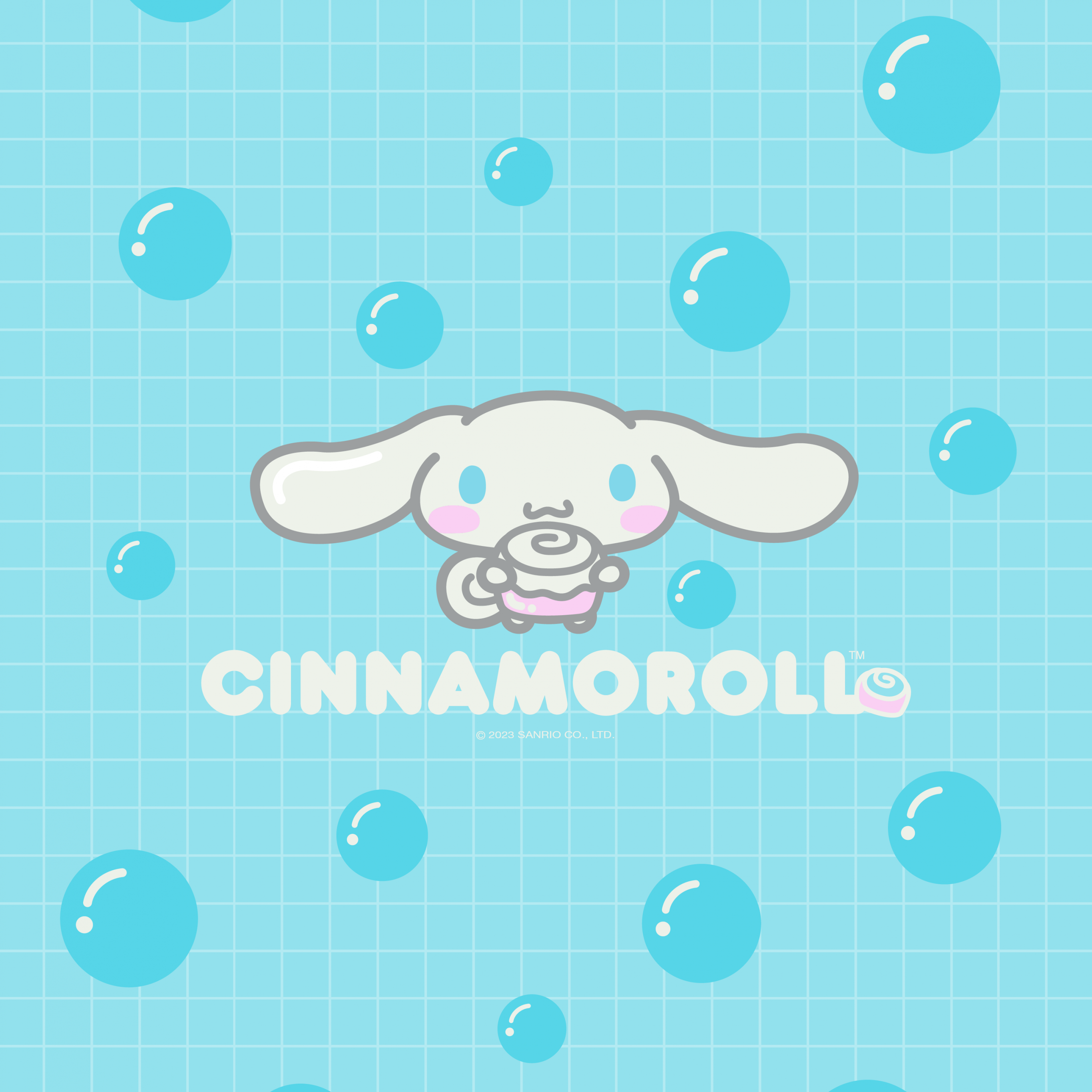 2732x2732 Cinnamoroll Wallpaper 4K, Pastel cyan