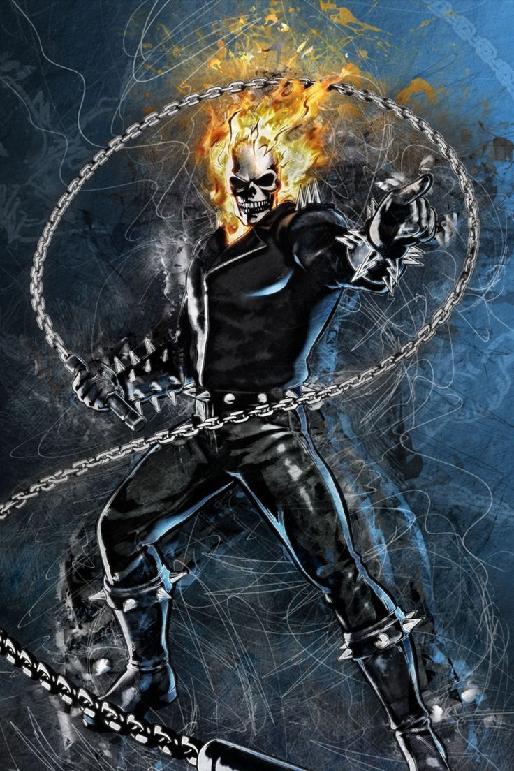736x1104 Ghost Rider, Phone Wallpaper, marvel