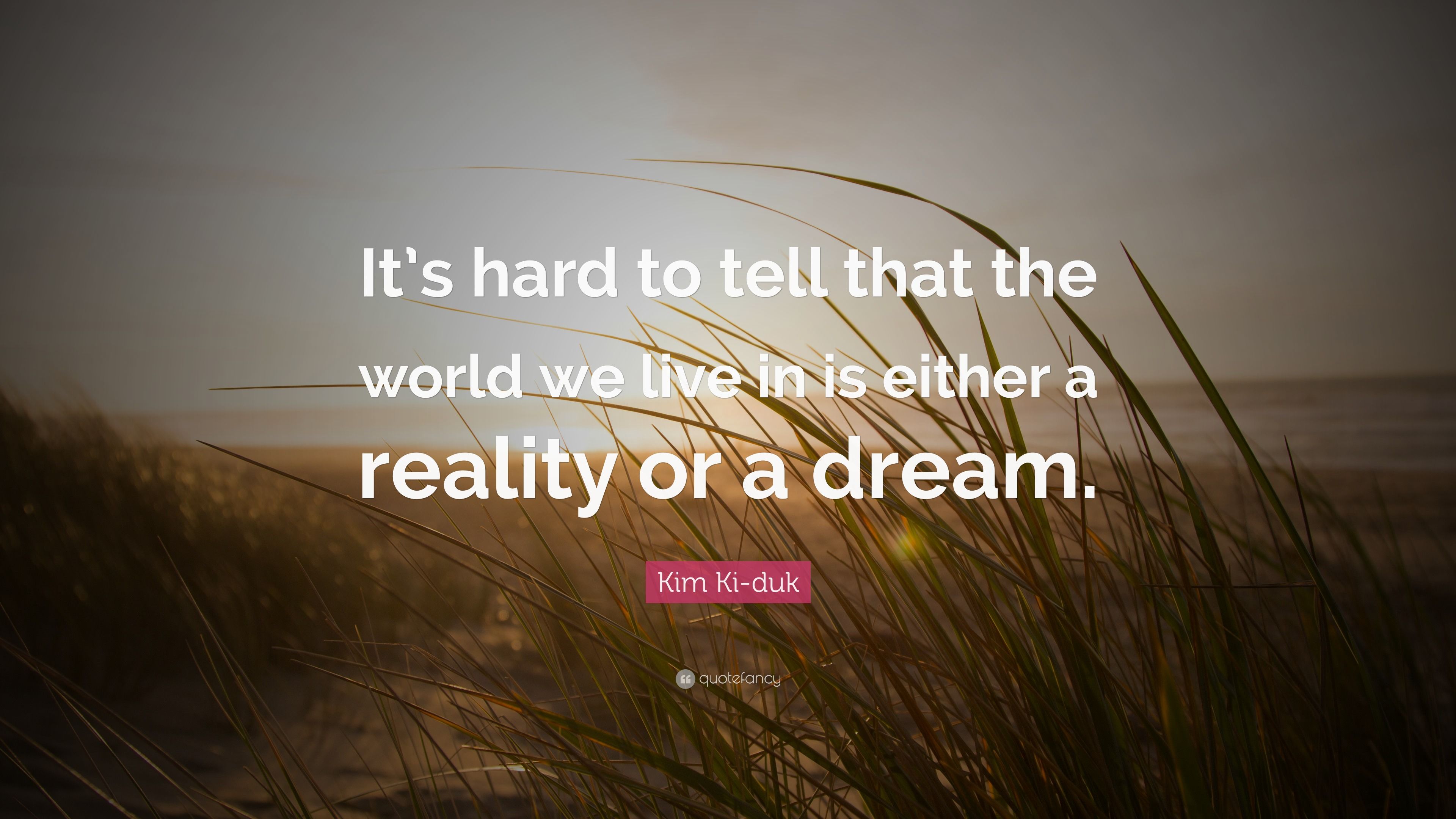 3840x2160 Kim Ki Duk Quote: “It's Hard To Tell