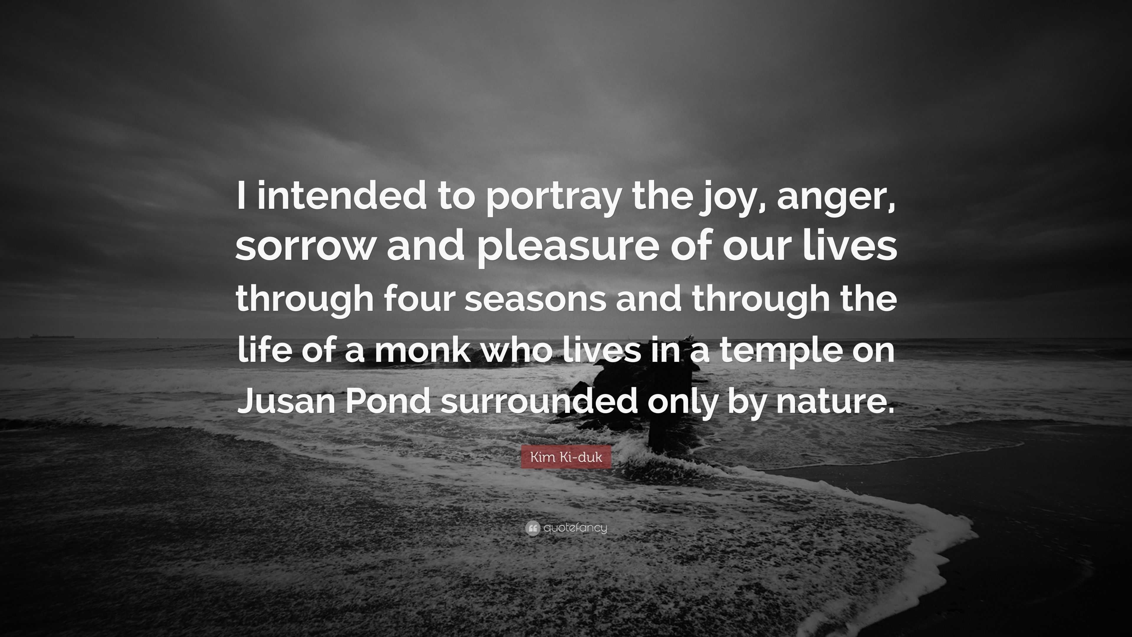 3840x2160 Kim Ki Duk Quote: “I Intended To