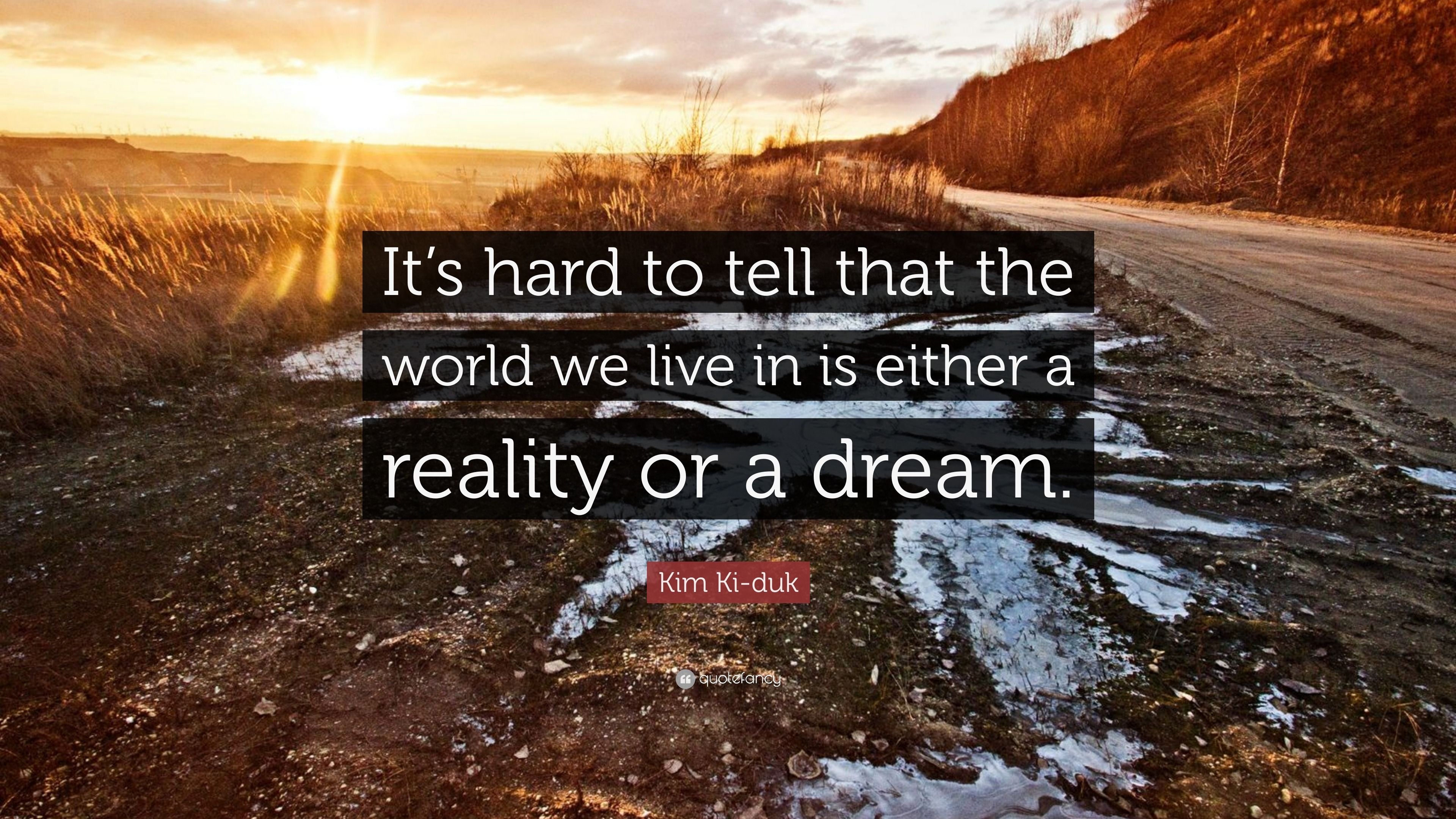 3840x2160 Kim Ki Duk Quote: “It's Hard To Tell