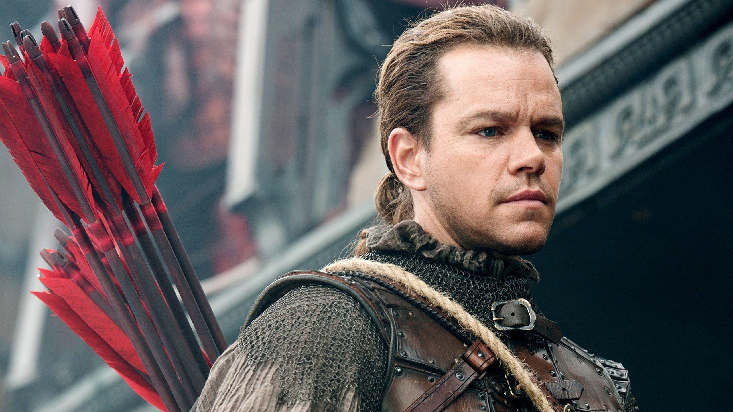 2560x1440 image Matt Damon Men arrows The Great Wall film 2560x1440
