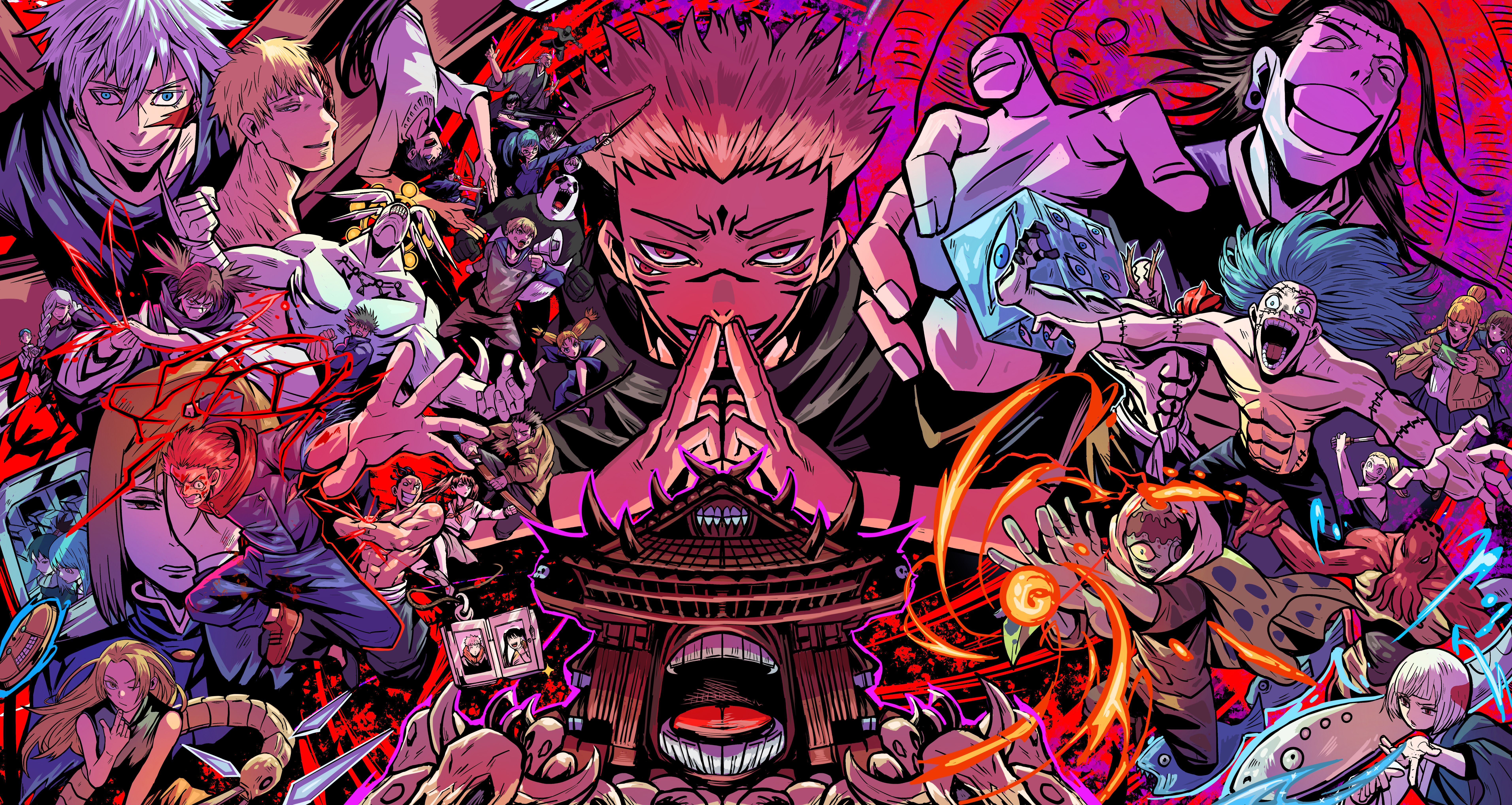 7652x4073 Jujutsu Kaisen Shibuya Incident Arc