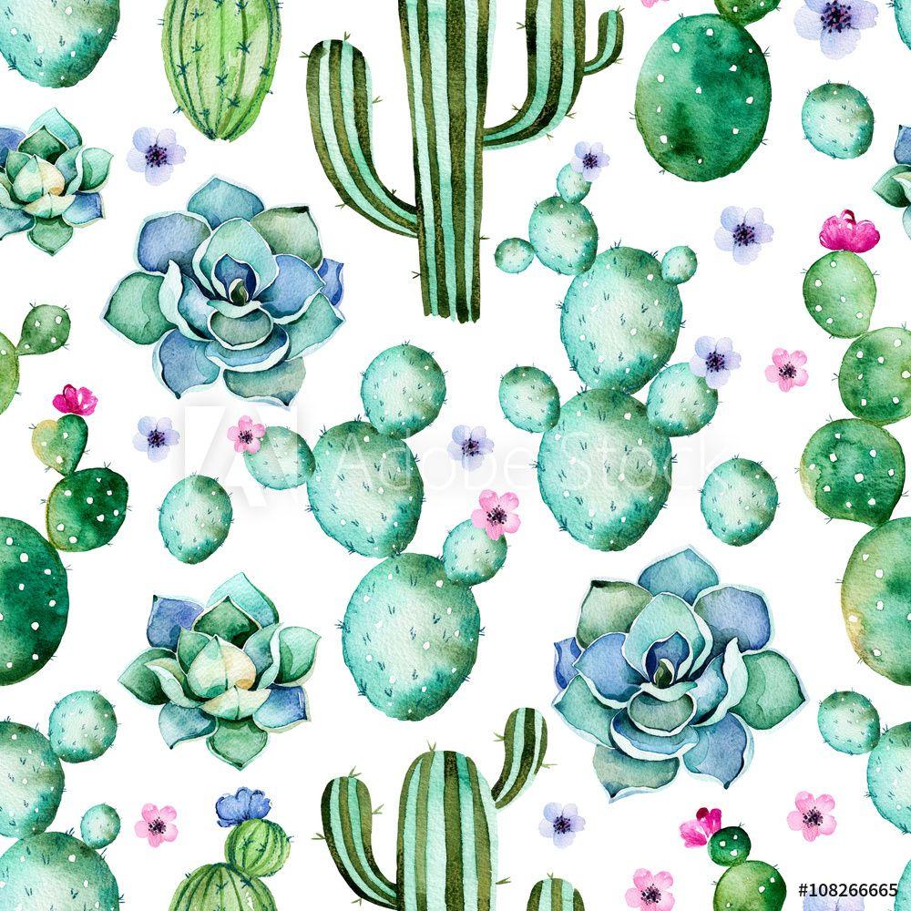 1000x1000 Poster Seamless pattern with high quality hand painted
