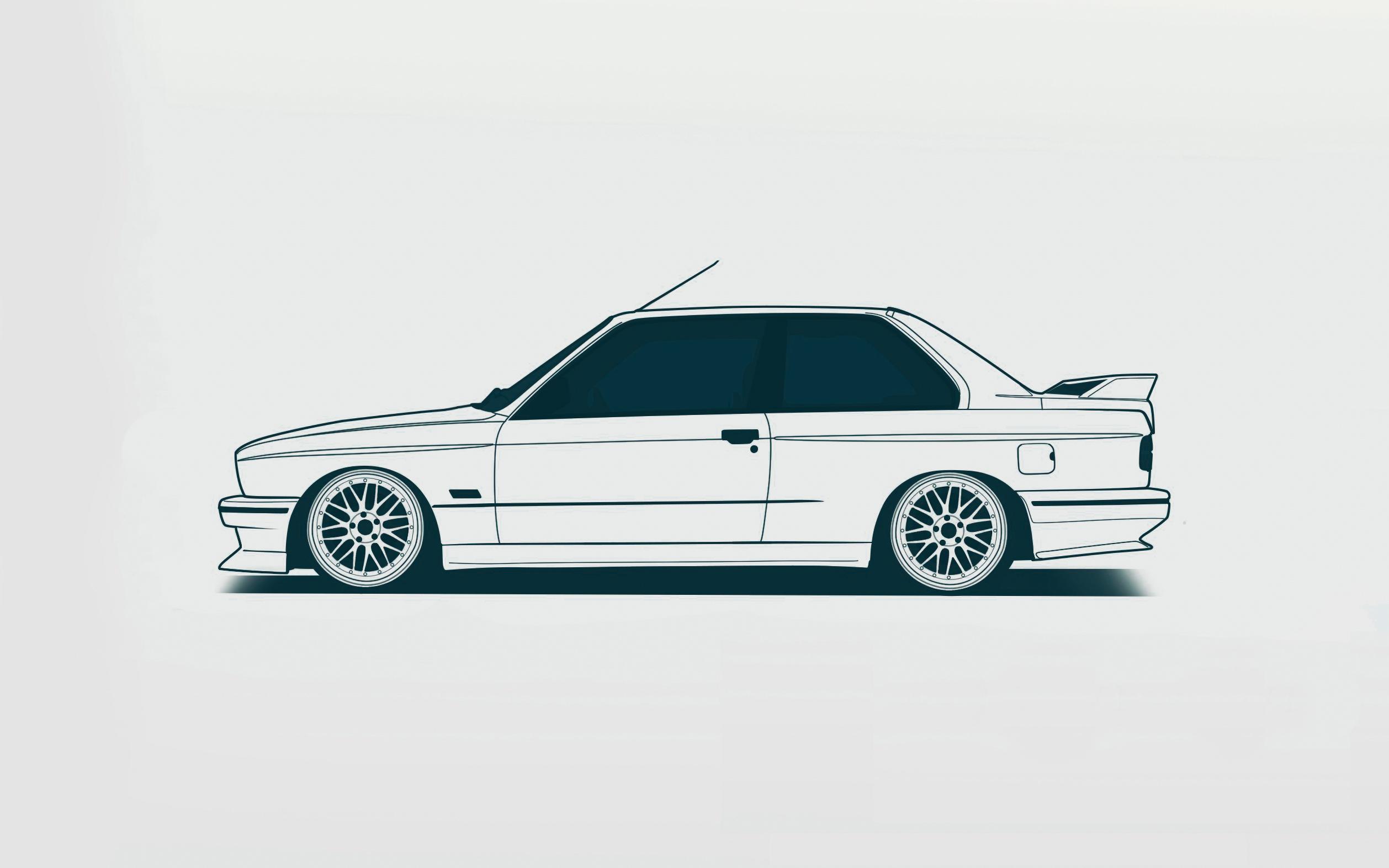 2516x1573 My minimal e30 desktop wallpaper