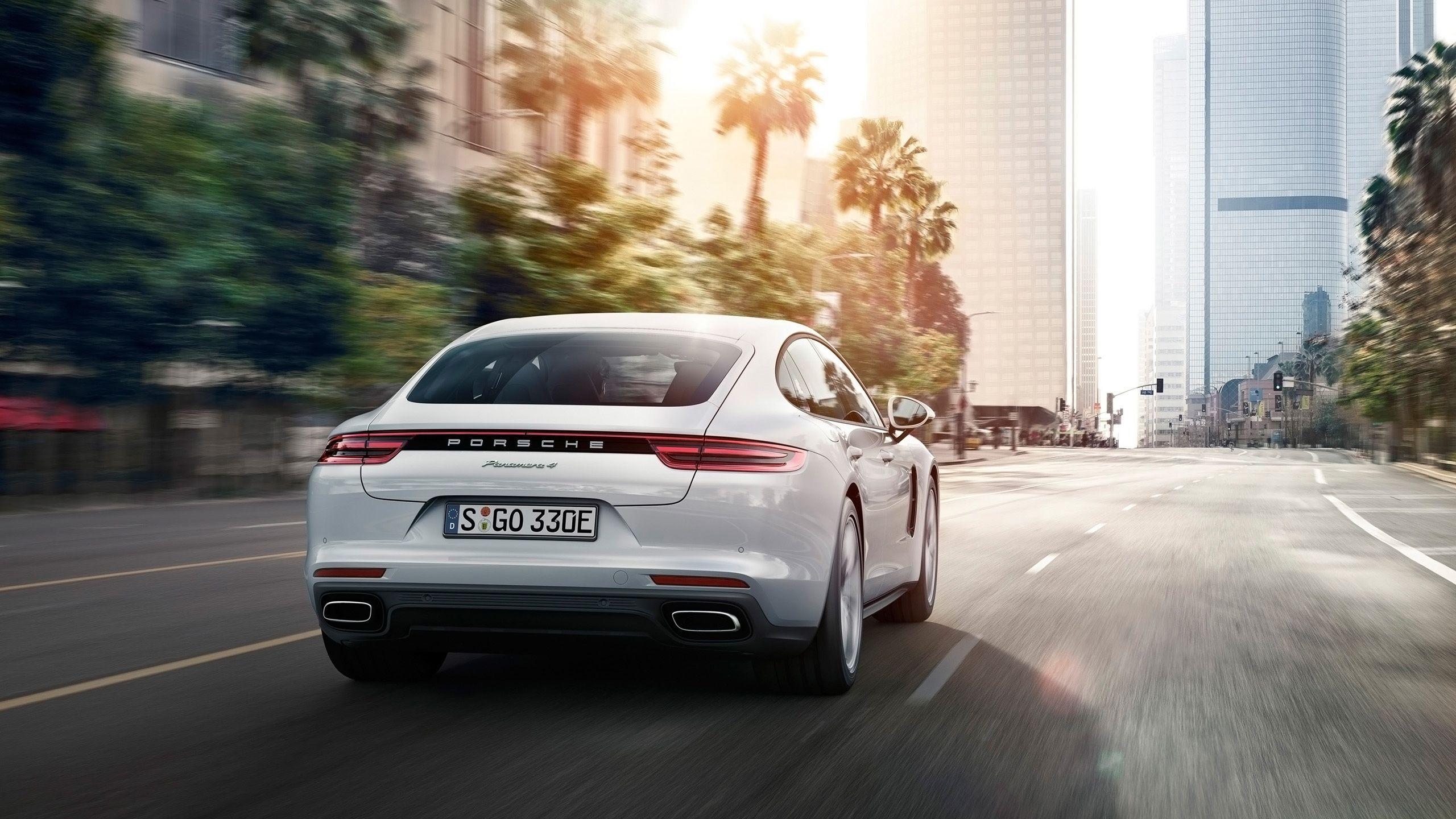 2560x1440 Porsche Panamera 4 E Hybrid Rear Wallpaper. HD