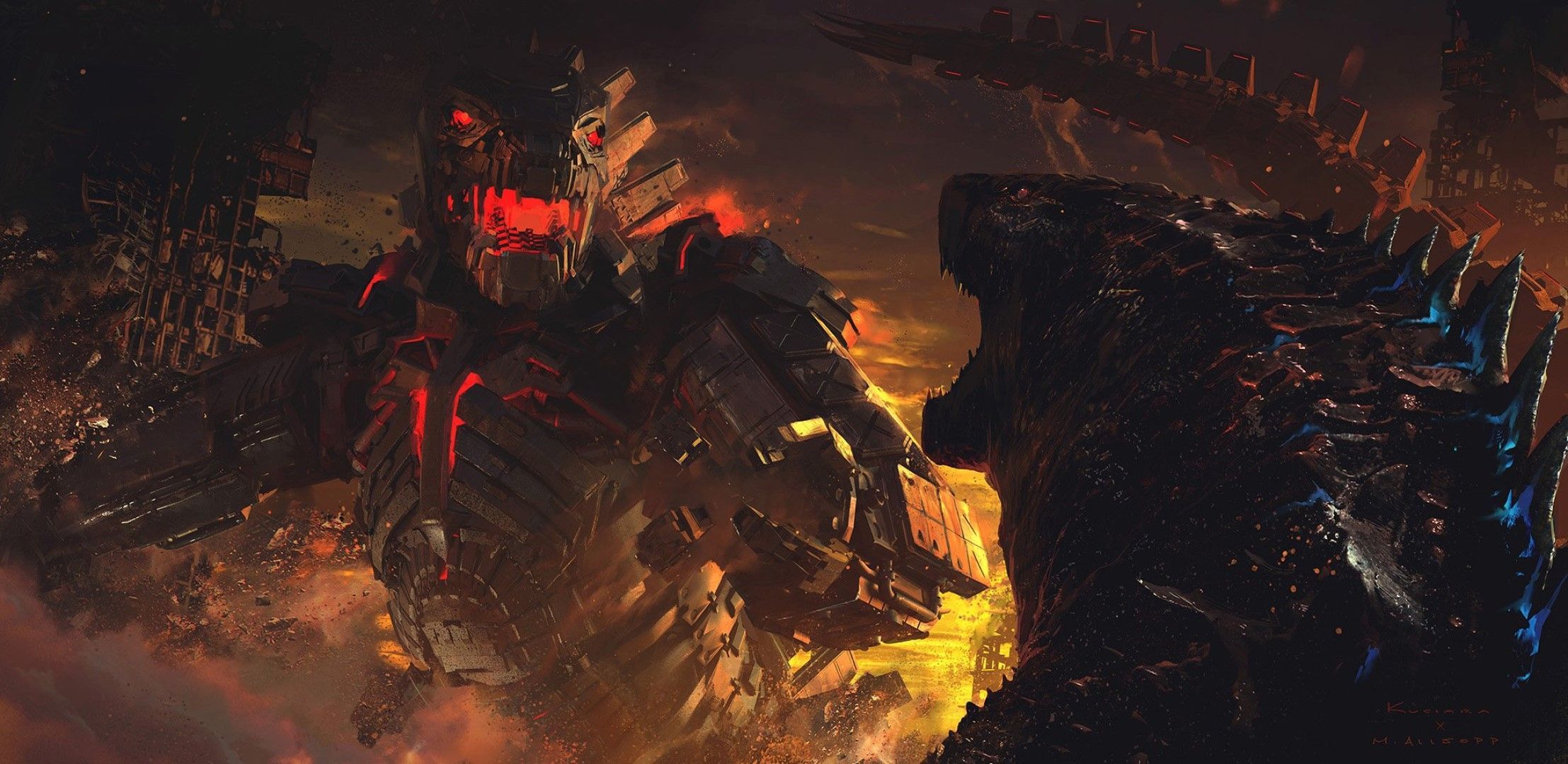 2215x1080 GODZILLA VS MECHAGODZILLA