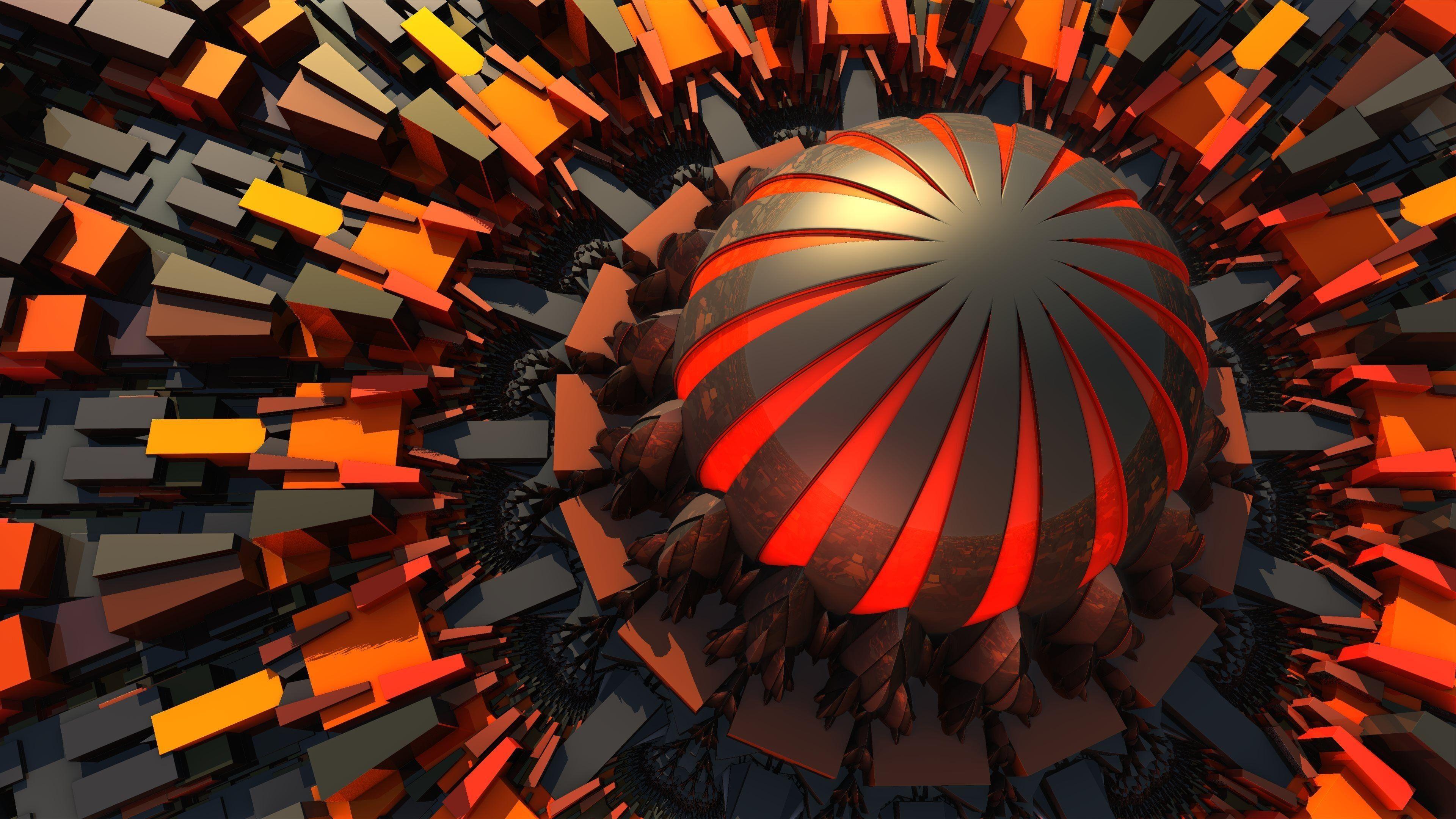 3840x2160 HD Fractal Wallpaper