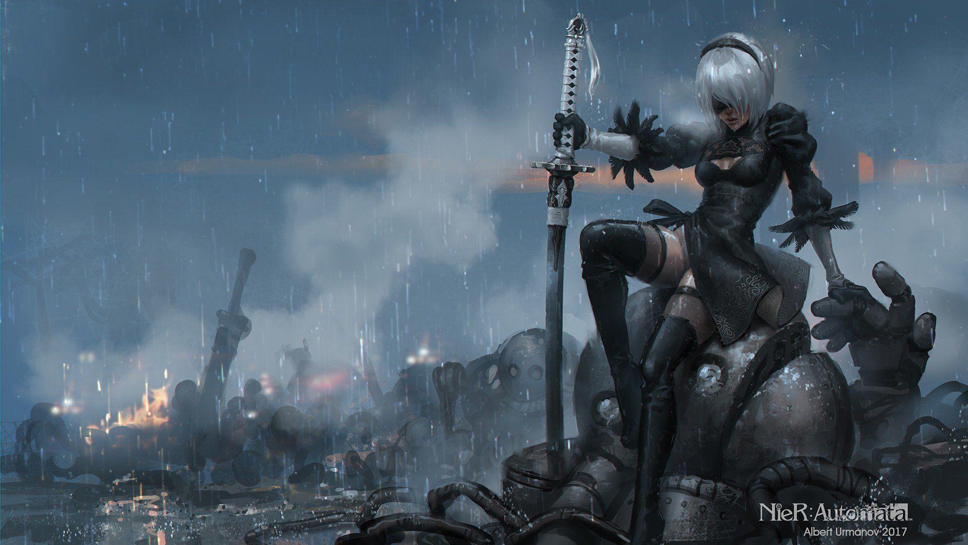 Nier Automata Wallpapers Top Free Nier Automata Backgrounds Wallpaperaccess