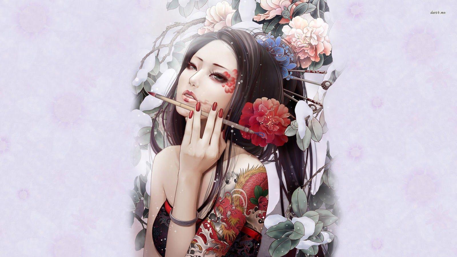 Geisha Desktop Wallpapers Top Free Geisha Desktop Backgrounds Wallpaperaccess