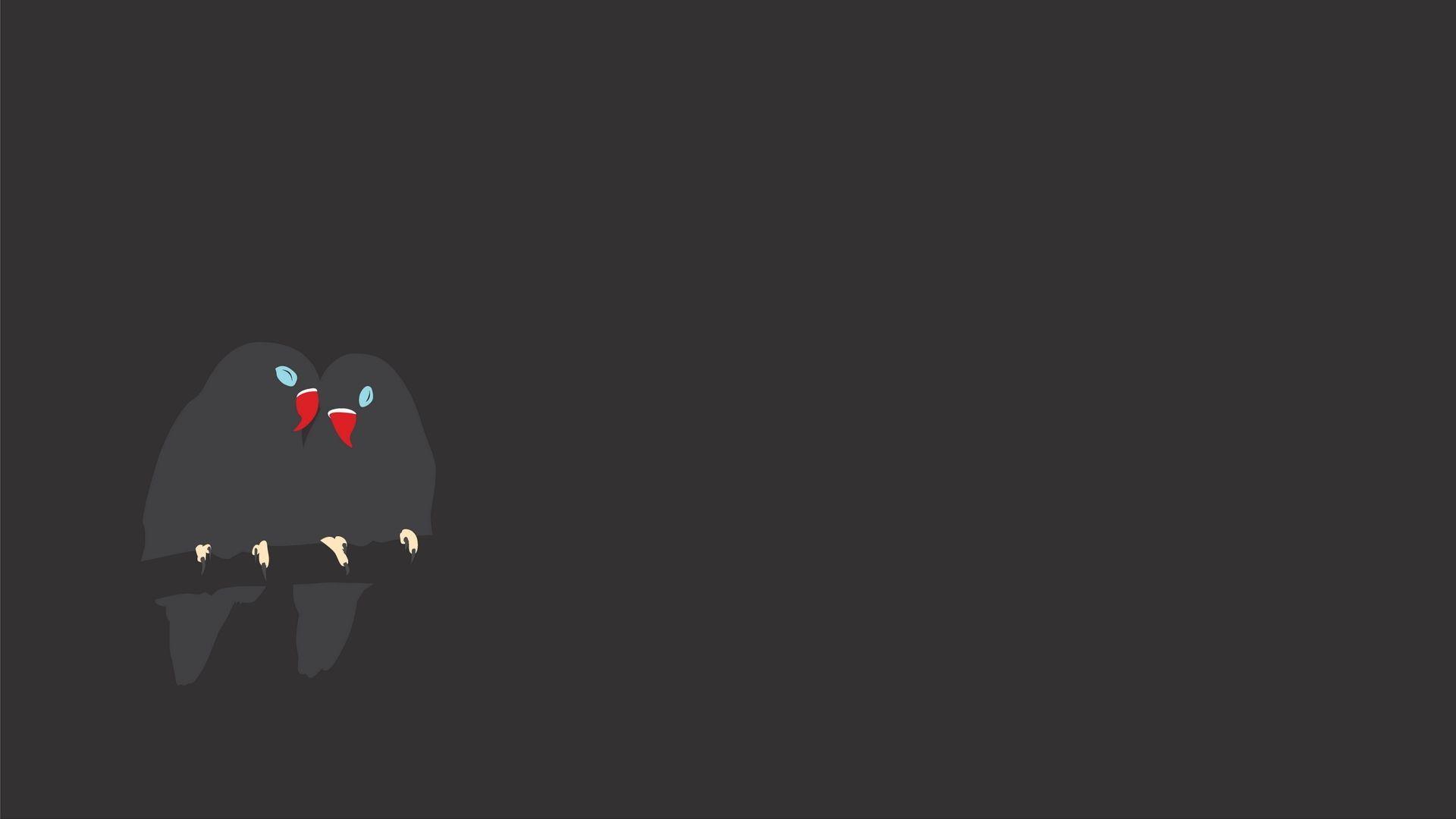 1920x1080 Download Wallpaper 1920x1080 bird, branch, minimalist