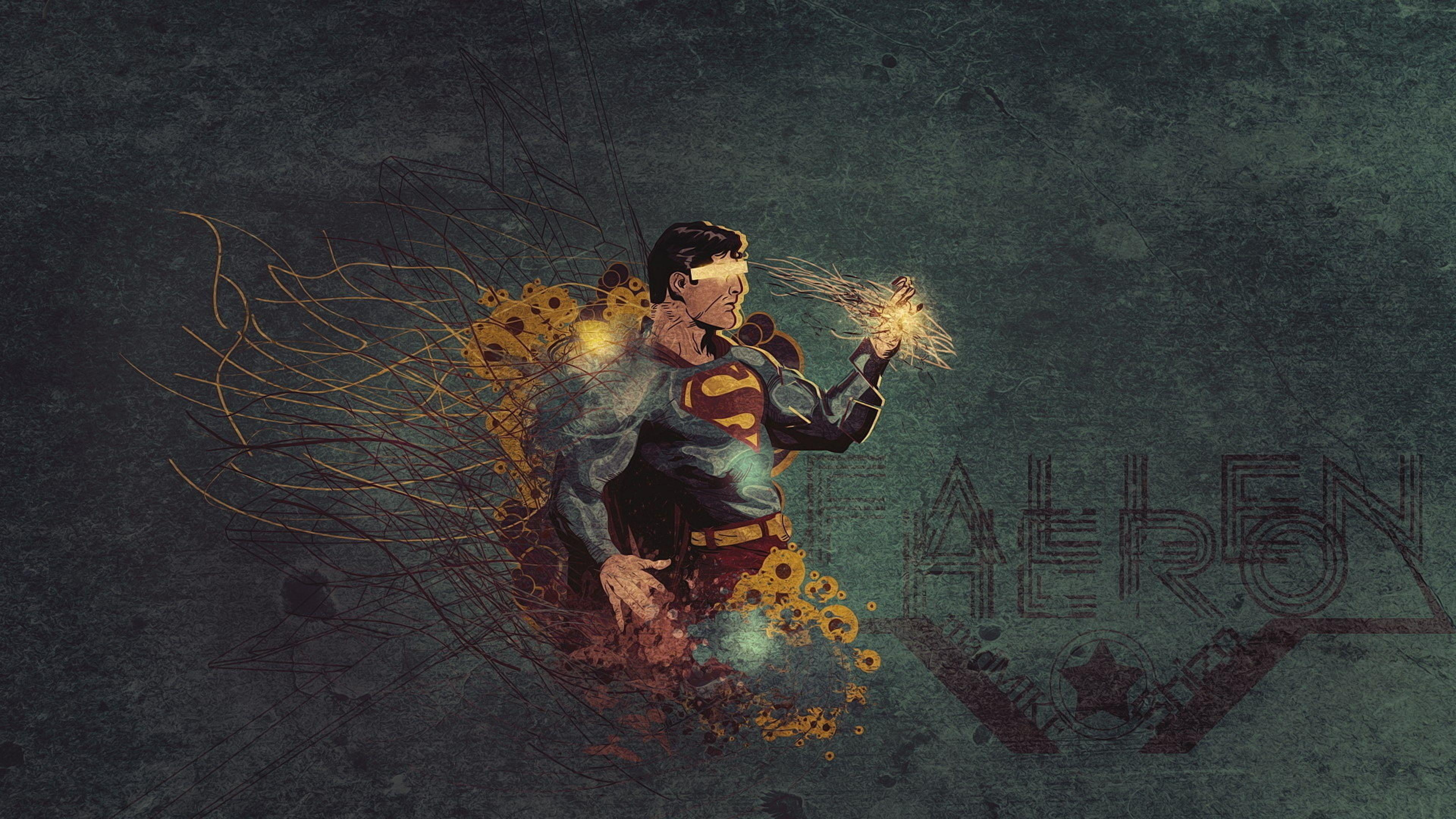 3840x2160 Drawing Superman Wallpaper Free Wallpaper