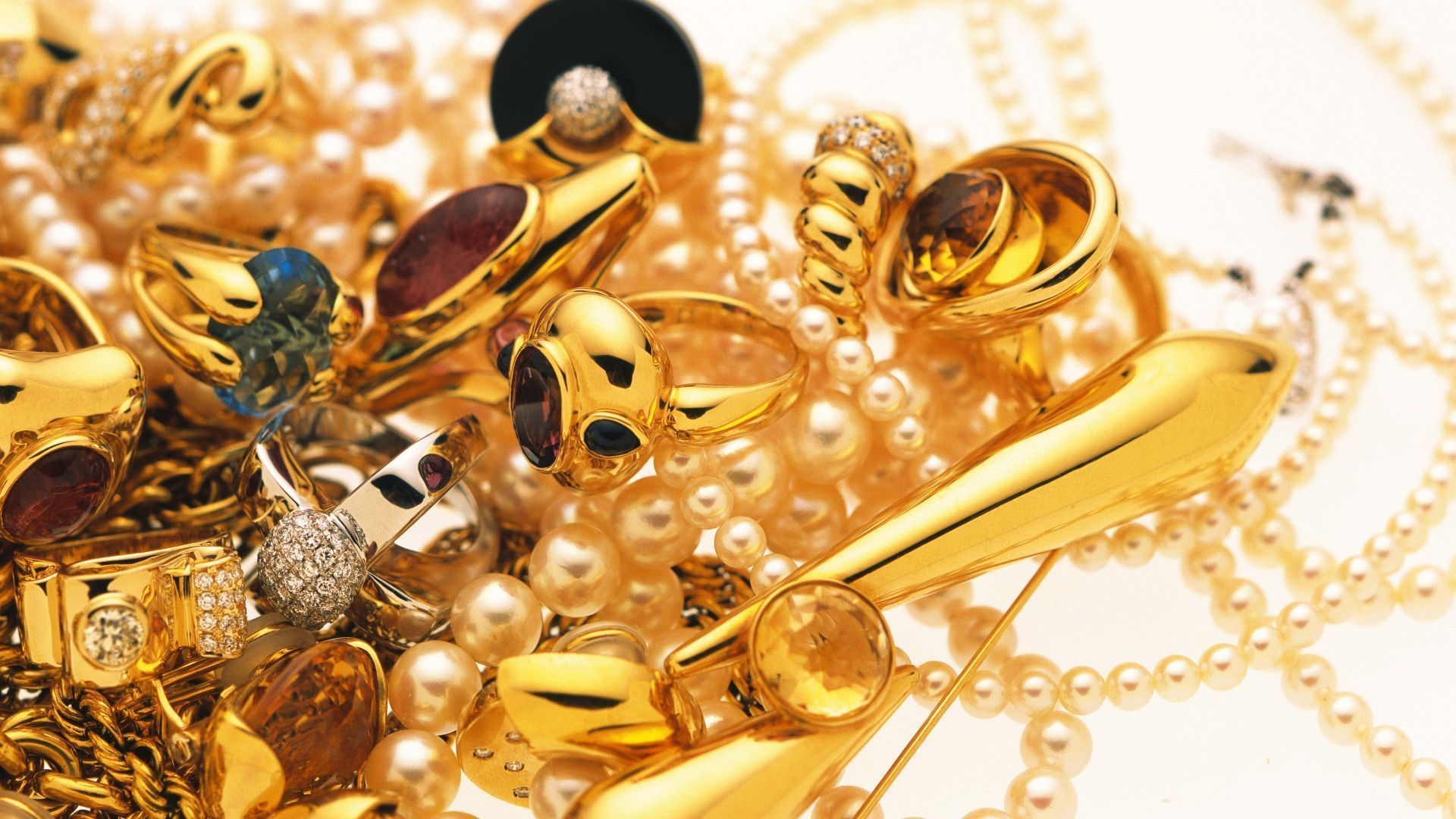1920x1080 jewelry, gold, diamonds. Gold