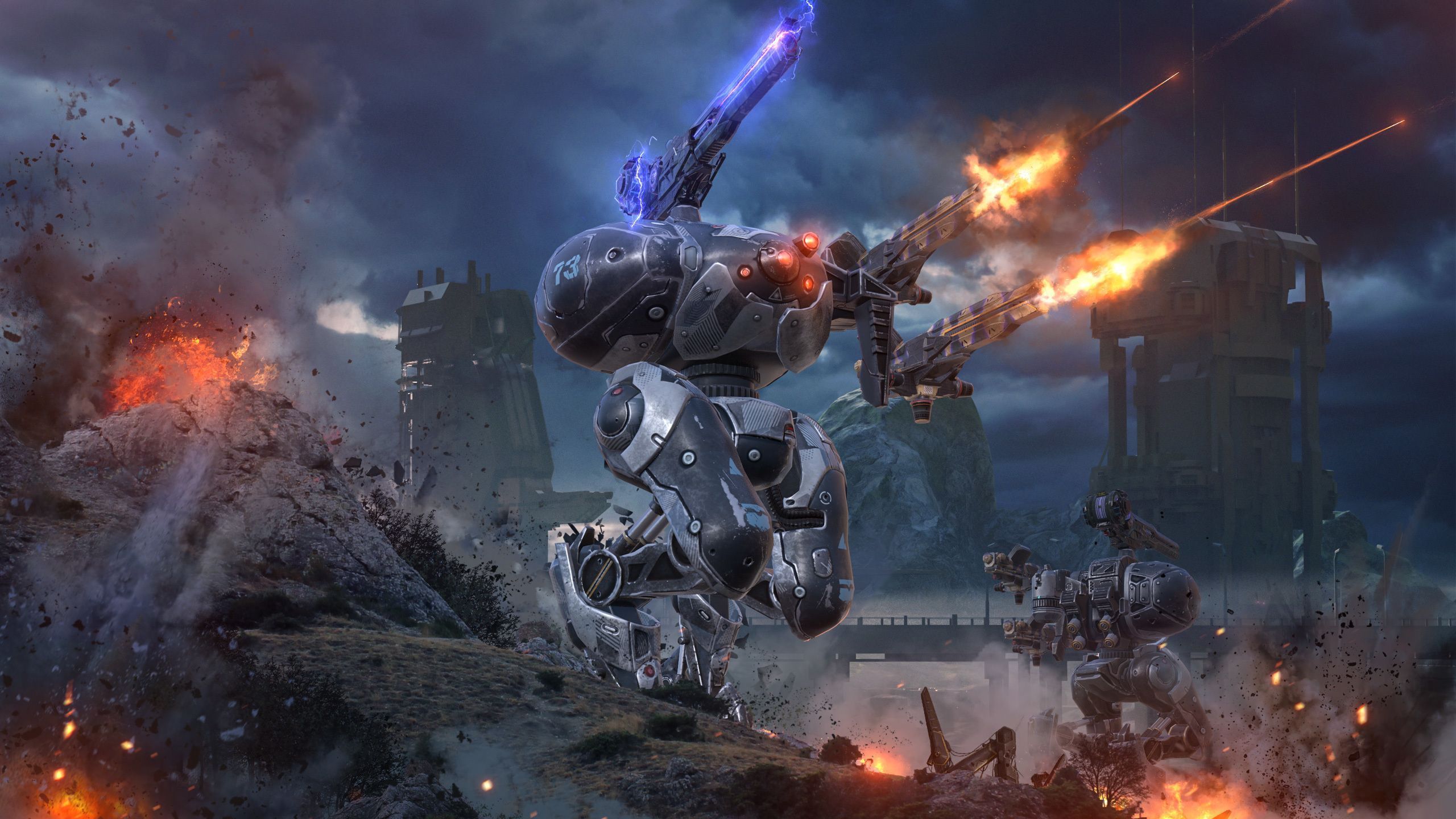 2560x1440 War Robots Wallpaper