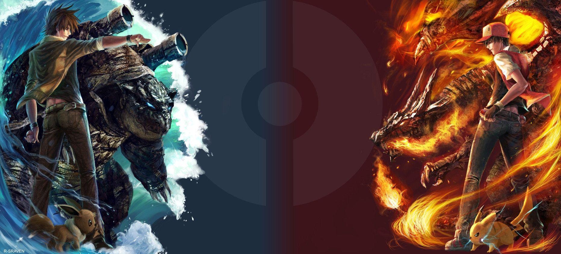 1863x843 Awesome Pokémon wallpaper