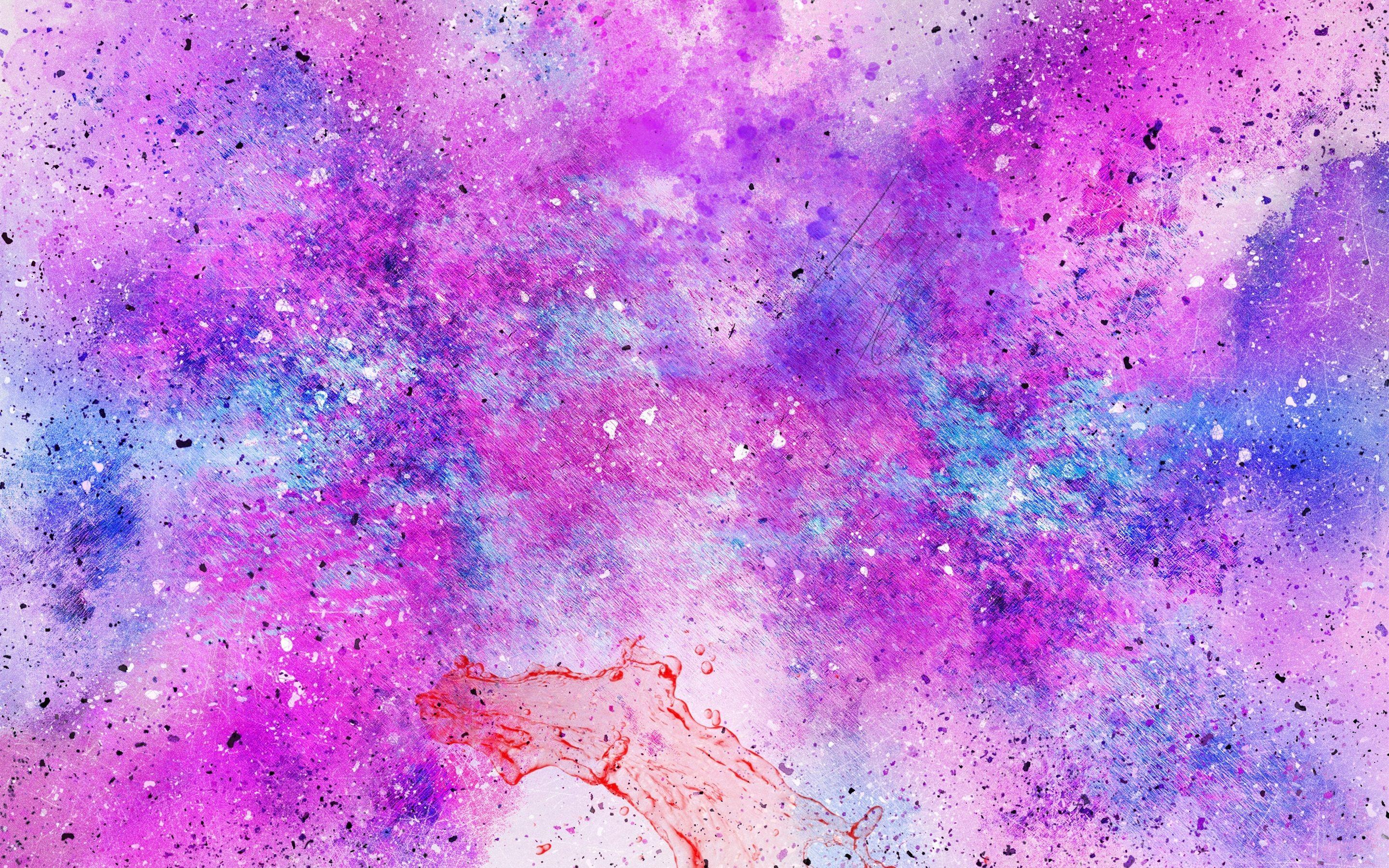 2880x1800 Wallpaper Abstract background, colorful watercolors