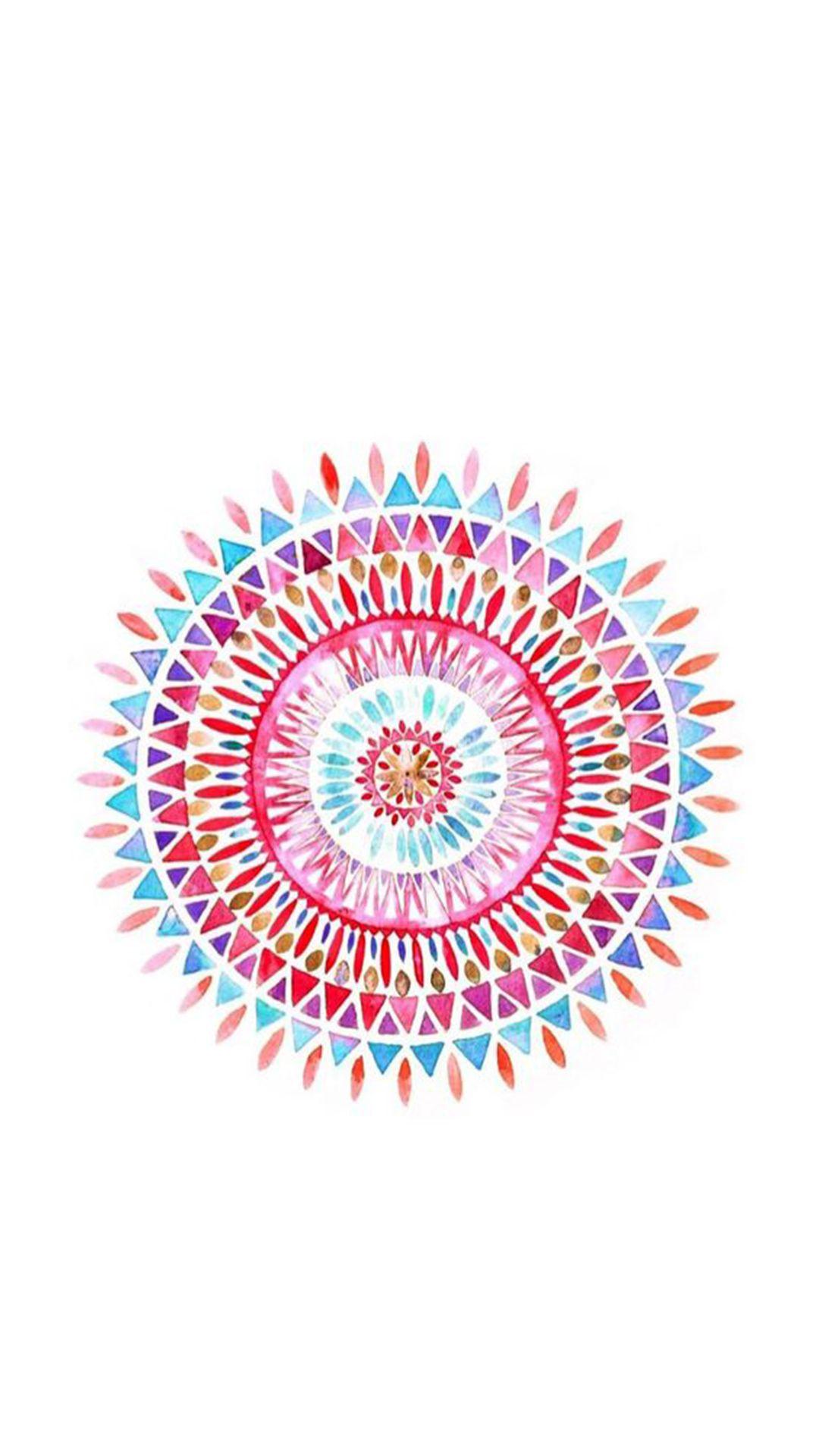 1080x1920 Colorful Watercolor Wheel iPhone 8 Wallpaper Free Download